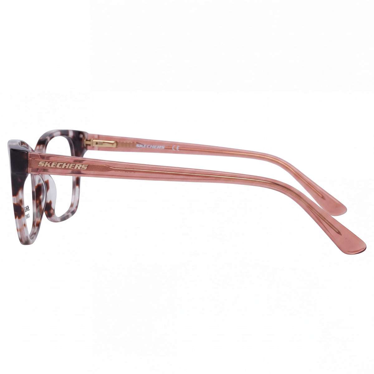 Gafas graduadas Skechers Se2210 para hombre, diseño moderno, montura de plástico color habano rojo, ancho de lente 53 mm, puente 16 mm, varilla 140 mm, Photo 3
