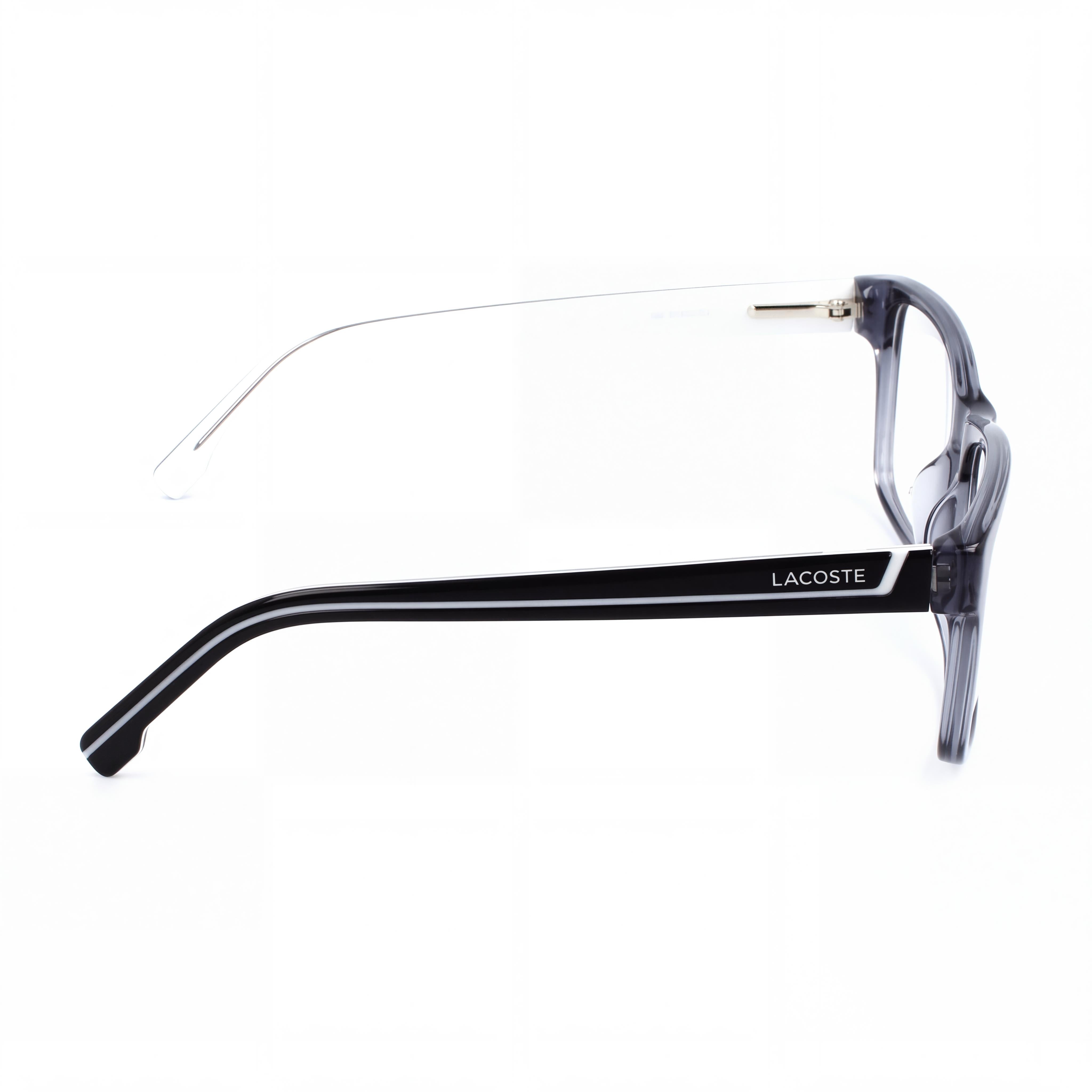 Lacoste Modern L2707 Unisex Eyewear with Injected Grey Frame and Polycarbonate Grey Lenses 51mm, Photo 2