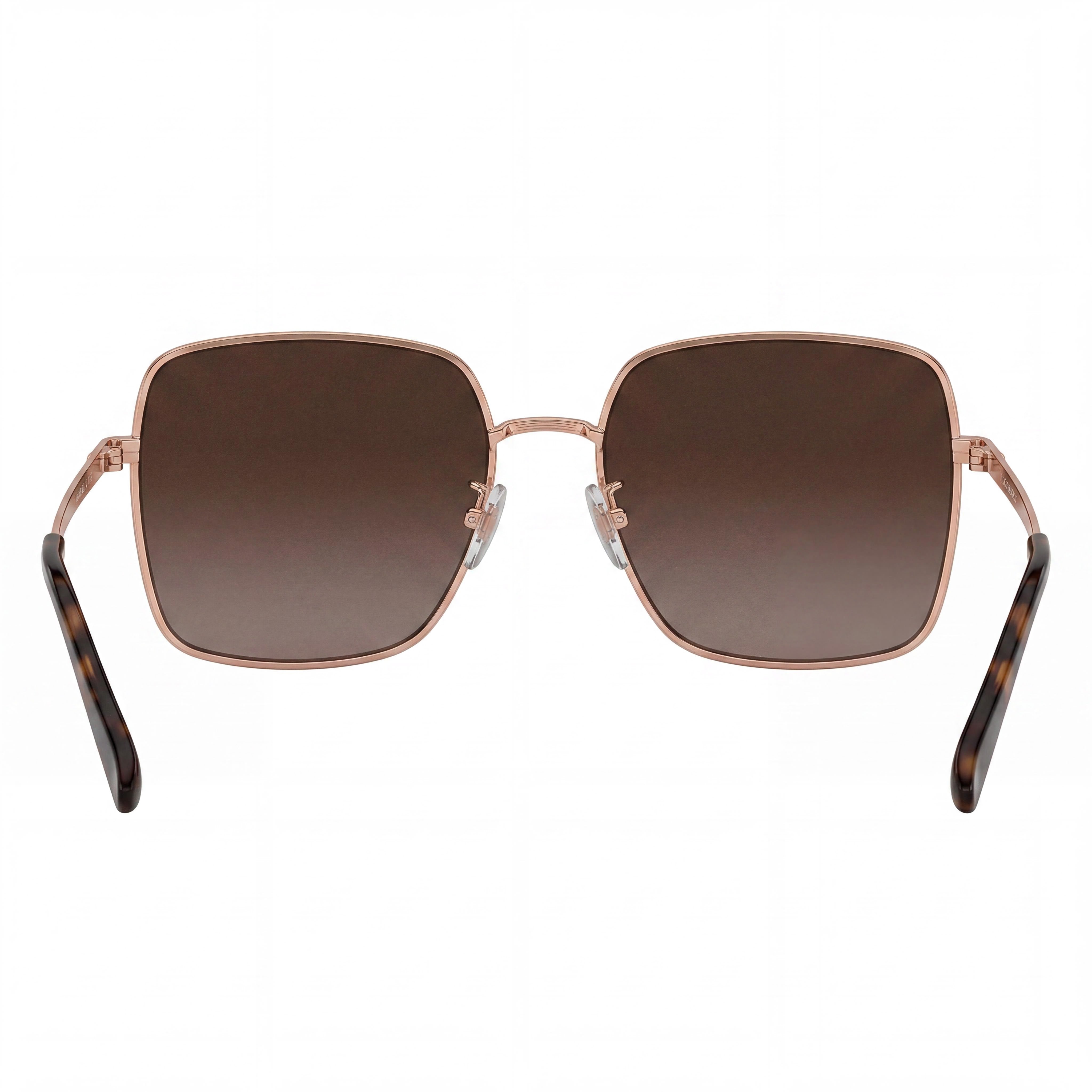 Gafas de sol GUESS GU00194 de metal brillante oro rosa degradado marrón UV 400 para mujer, 58 mm, Photo 4
