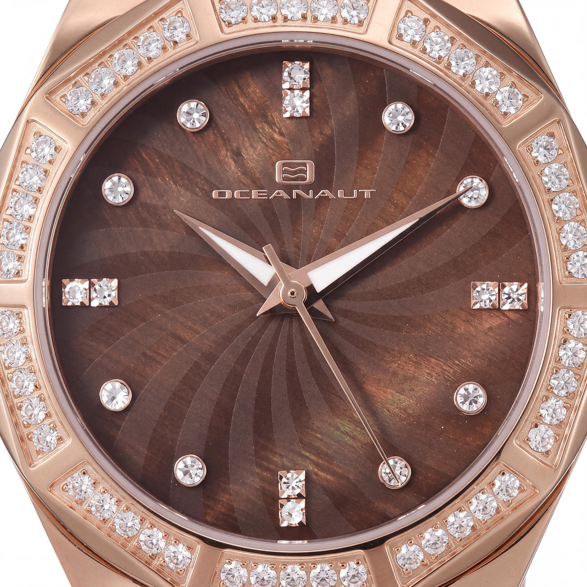 Oceanaut Women's Quartz Movement Stainless Steel Brown Mother of Pearl Dial Water Resistant Watch, Photo 2