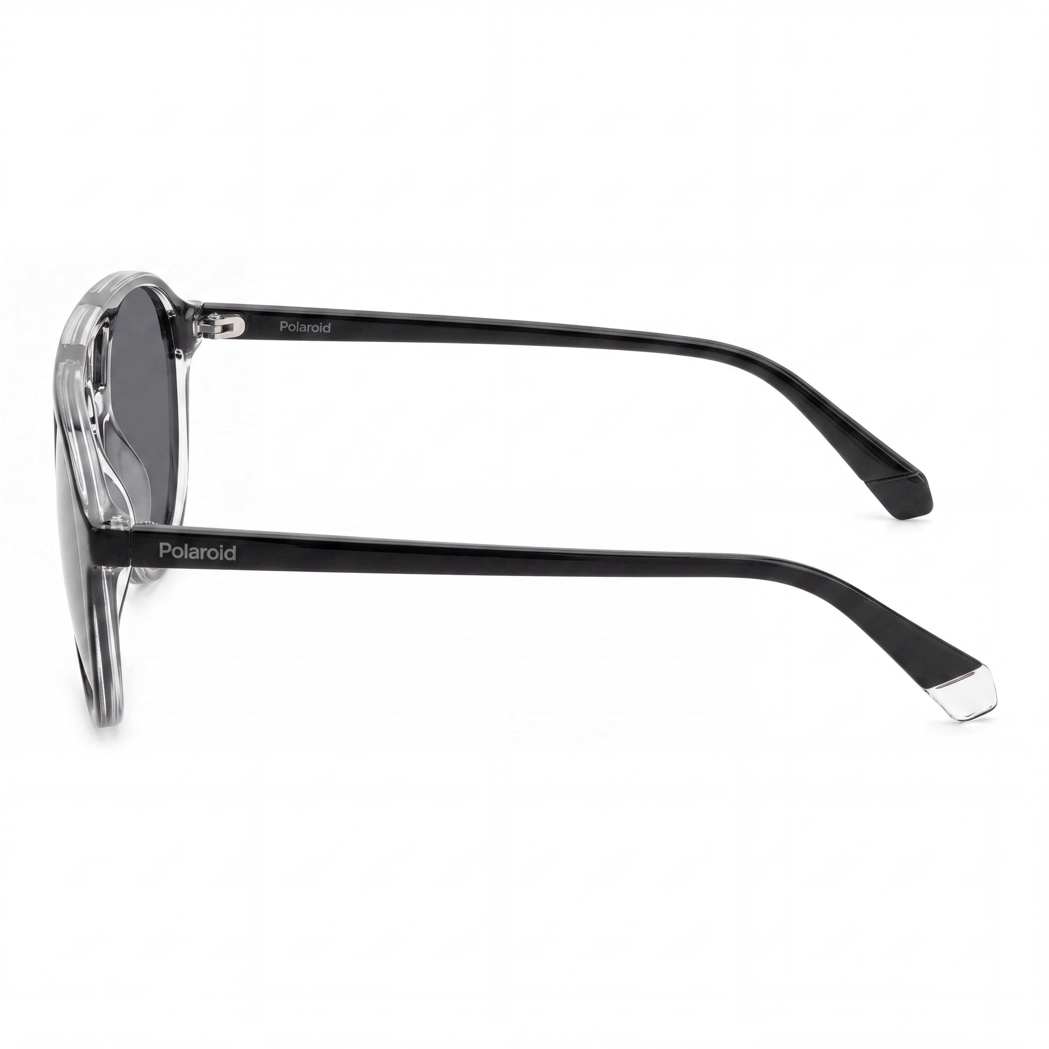Gafas de sol Polaroid PLD 4162/S unisex, montura de policarbonato negra, lentes grises polarizadas con protección UV, 56 mm, Photo 3