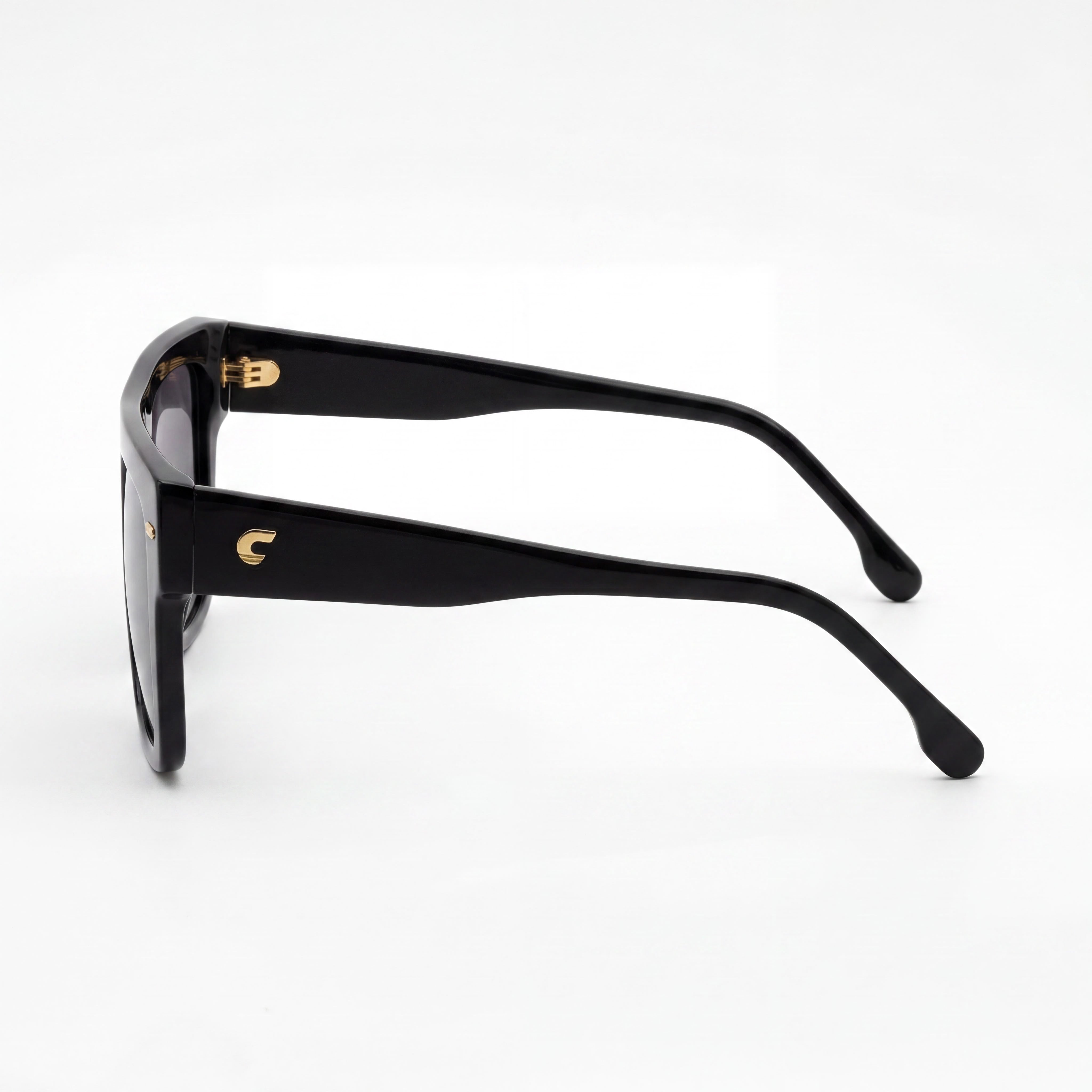Carrera 3016/S Women's Black Grey Acetate Frame with Black Non-Polarized UV 400 Lenses 55-17-140, Photo 3