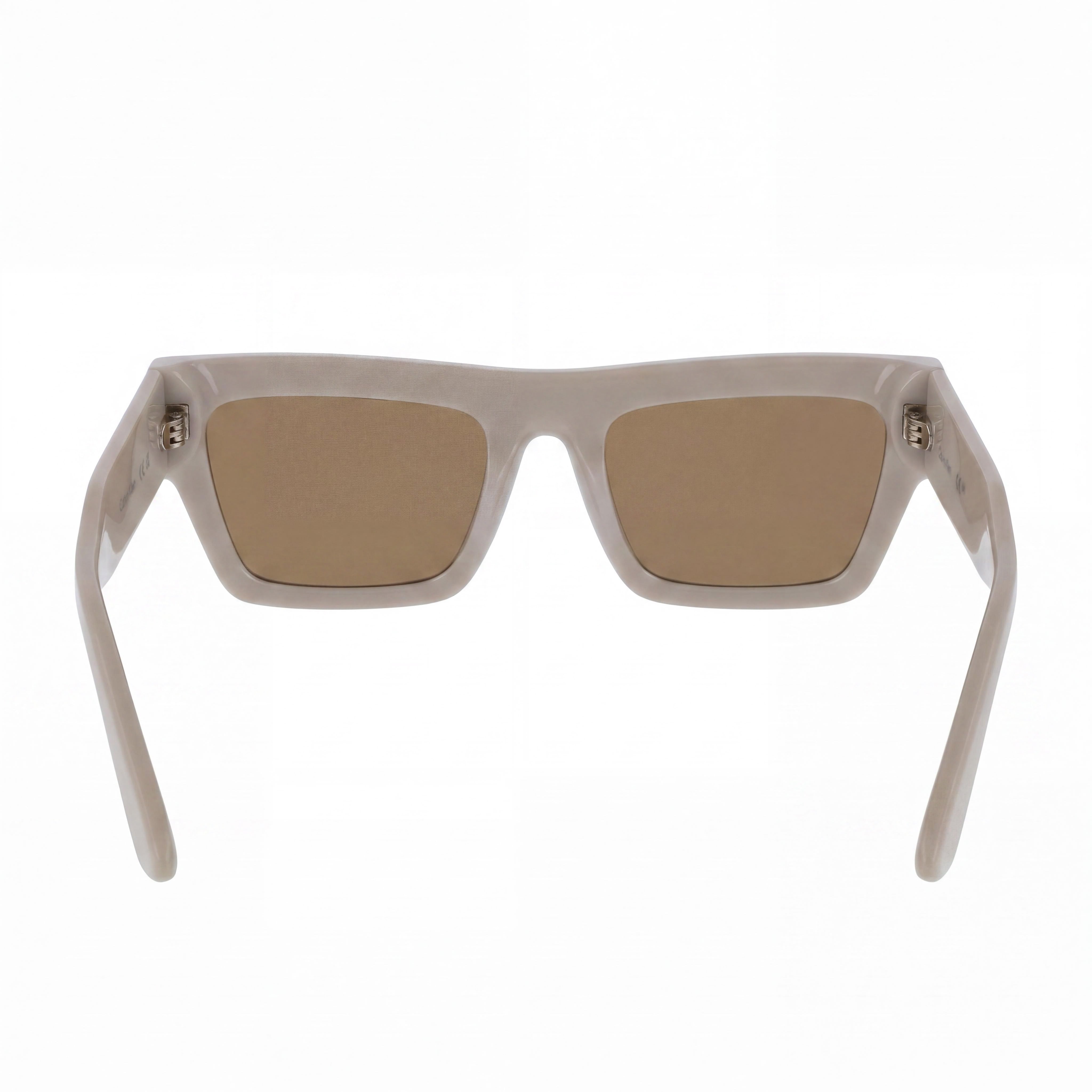 Calvin Klein Ck25510s Women's Beige Plastic Frame Solid Brown UV Protection Non-Polarized Sunglasses 52mm, Photo 3