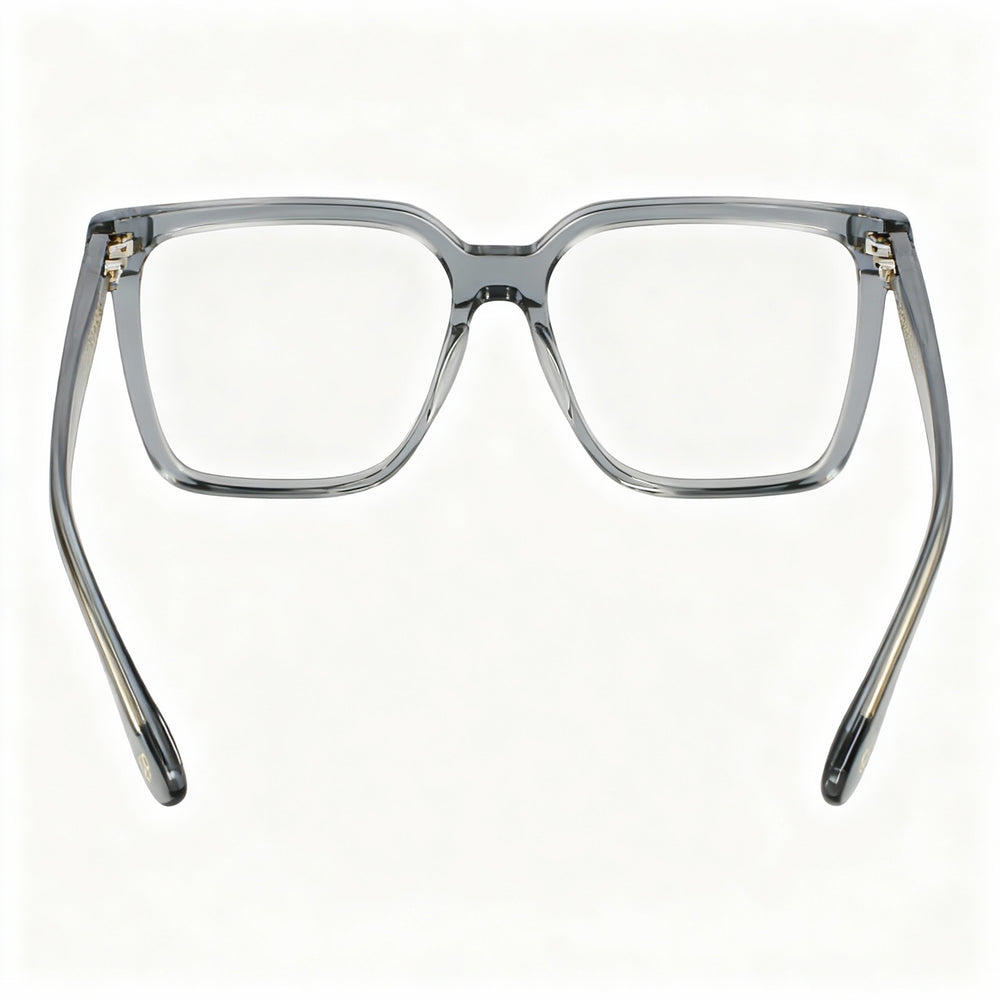 Victoria Beckham VB2669 Women's Square Transparent Grey Acetate Eyeglasses 55-15-140