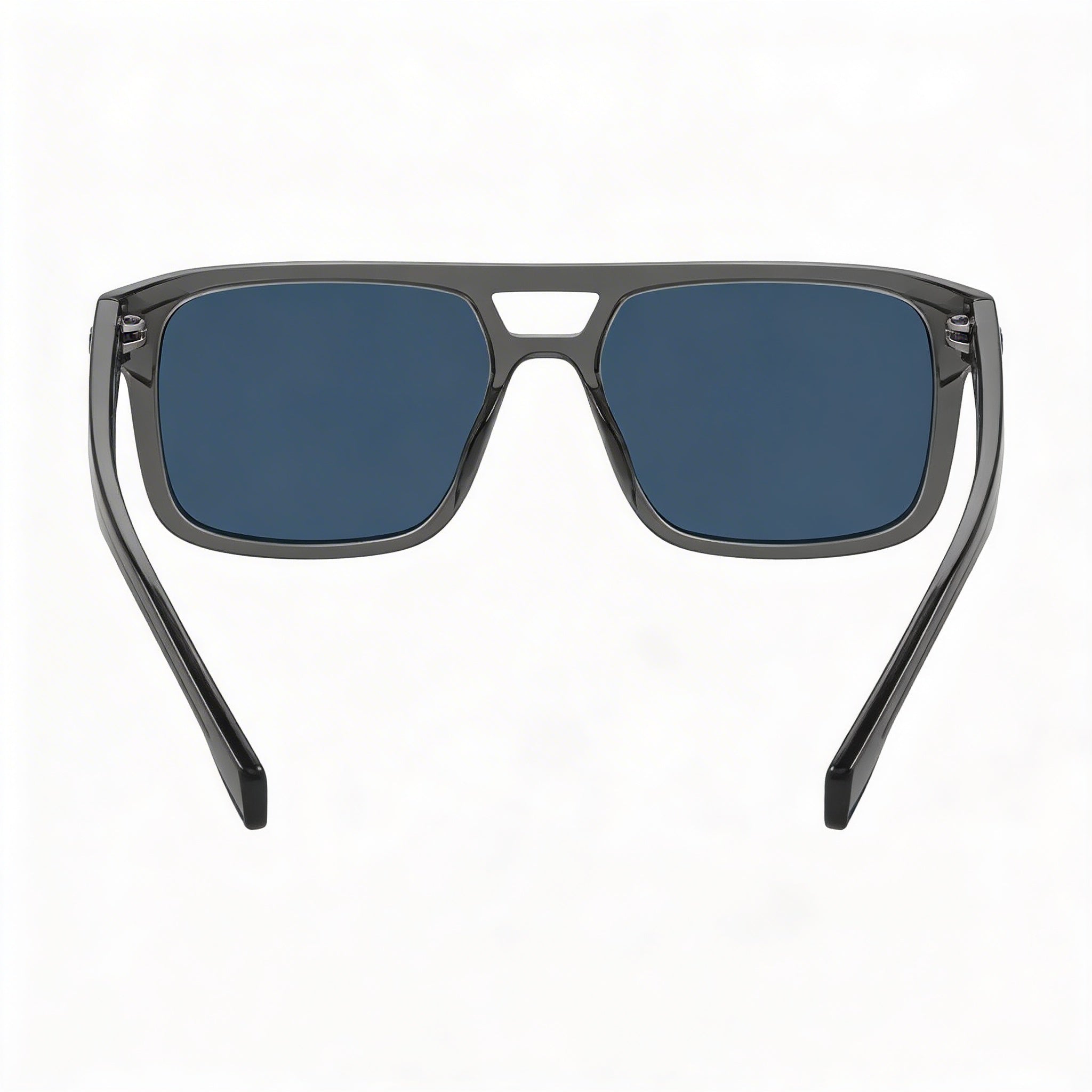 Gafas de sol Hugo Boss Modern para hombre, negras y grises, de celulosa ecológica, montura P.INJ, cristales azules no polarizados, protección UV, 56 mm, Photo 4