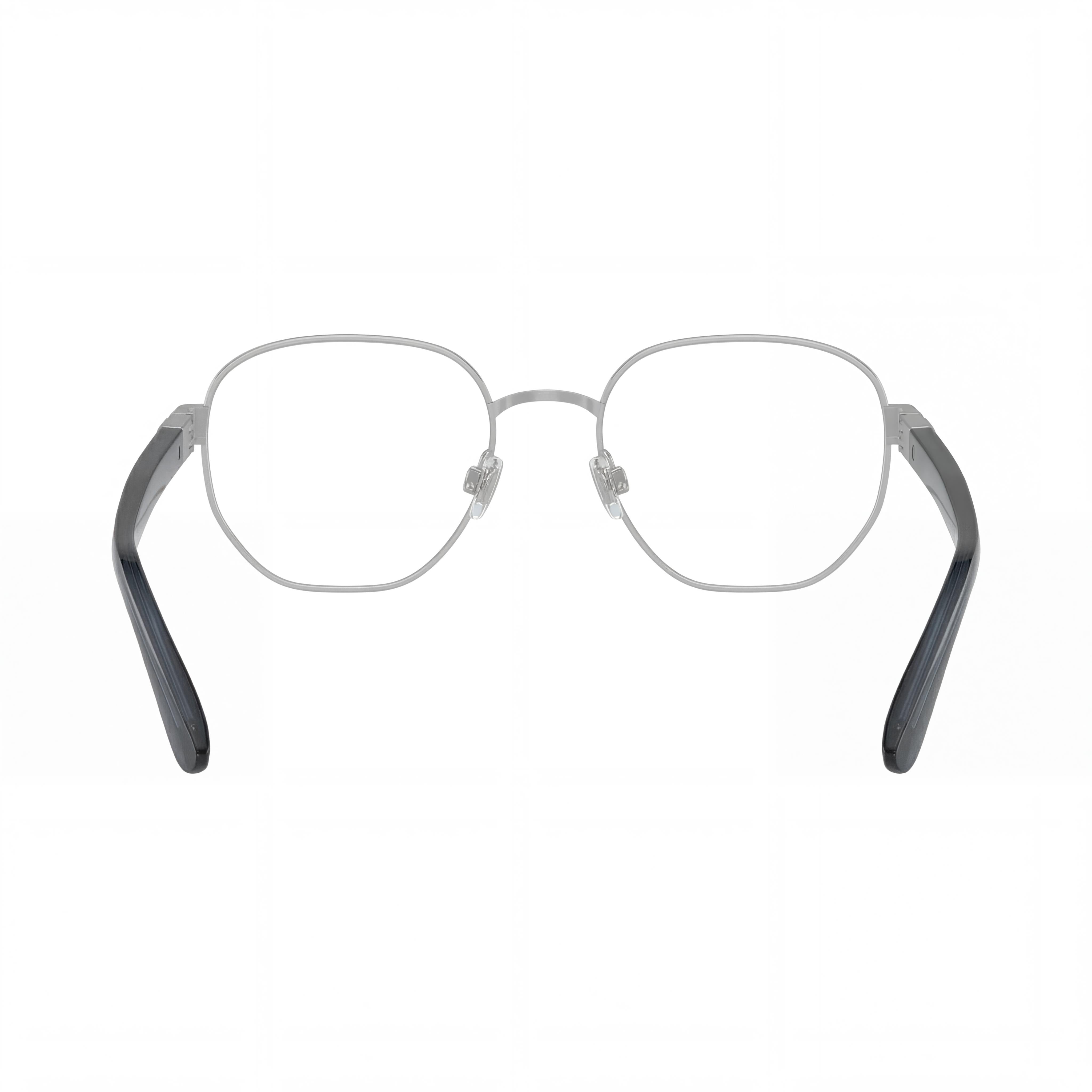 POLO RALPH LAUREN Ph1224 Women's Metal Optical Frame Semi Shiny Silver and Navy Blue 52mm, Photo 3