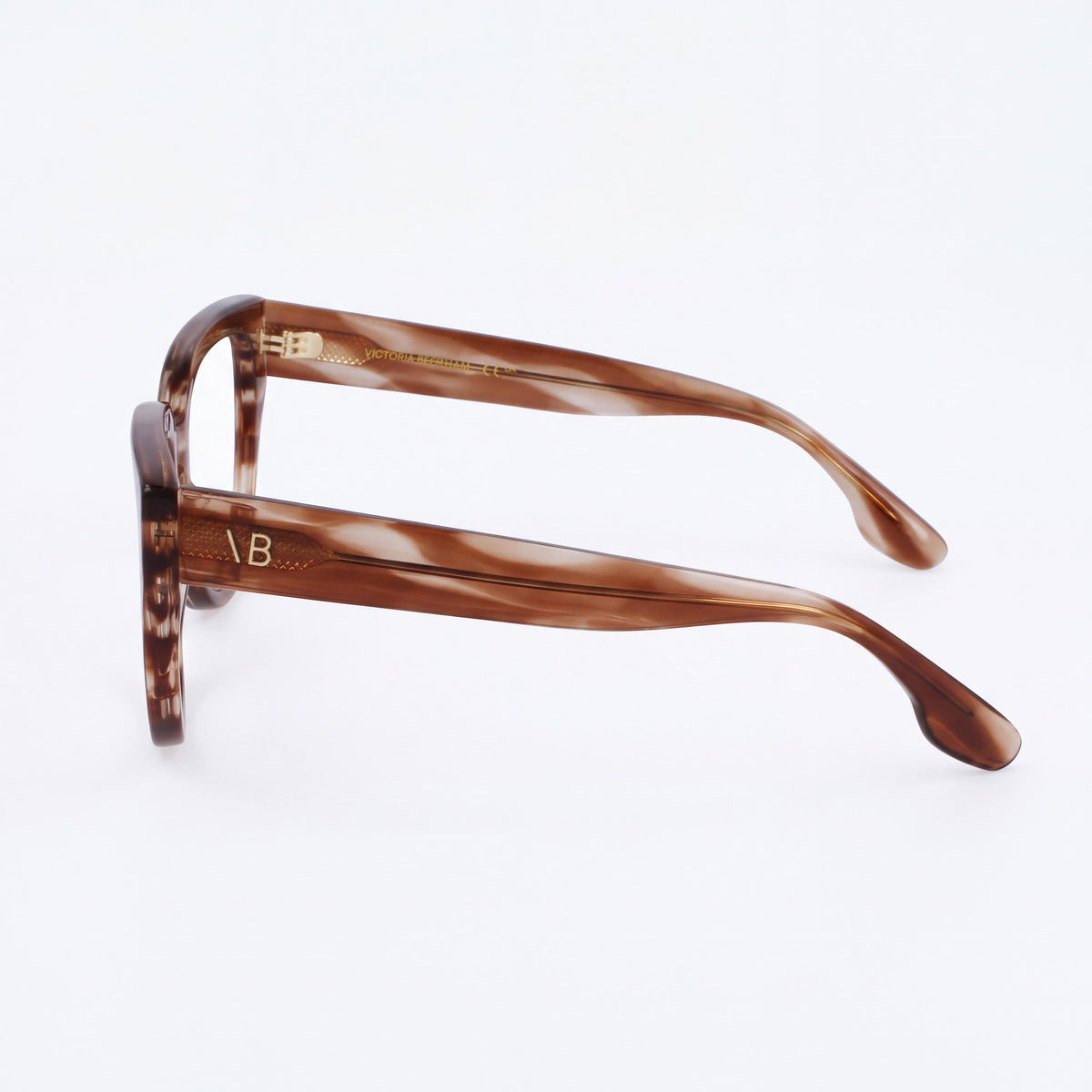 Victoria Beckham Vb2674 Women's Brown Striped Eyeglasses 53-17-140, Photo 3