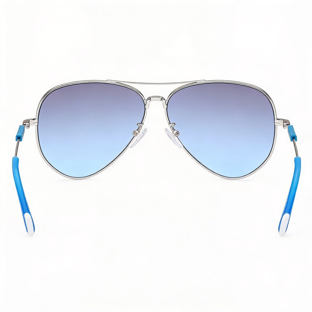 adidas Originals Or0085 Unisex Acetato Azul Claro / Montura Rutenio Claro Lentes UV Azules Espejados No Polarizados 59mm