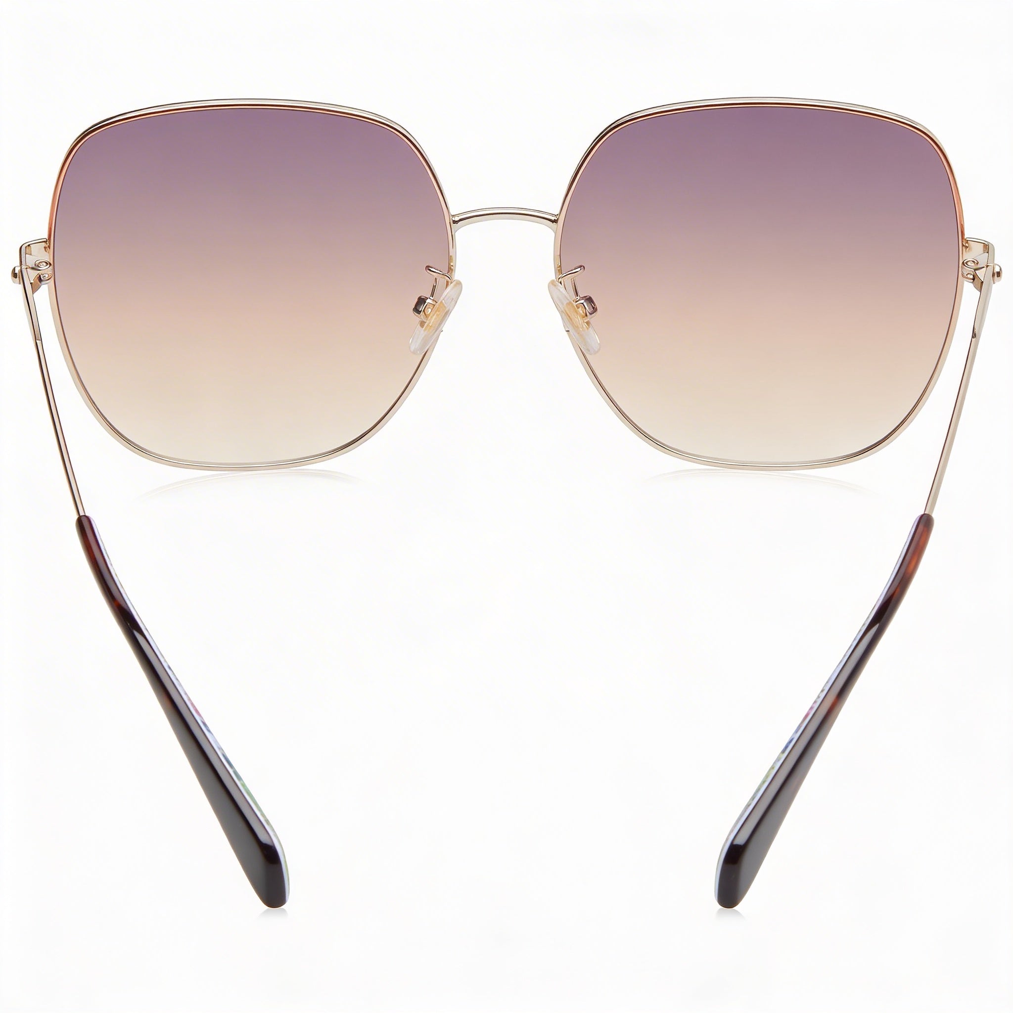 kate spade new york Gafas de Sol de Temporada para Mujer Rojas Metal Dorado Protección UV con Lentes de Policarbonato 59mm, Photo 3