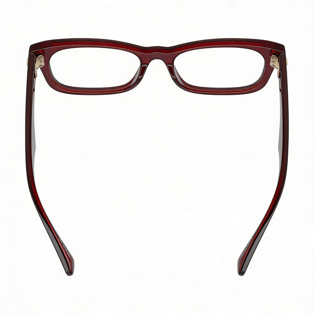 Burberry Classic Red Unisex Eyeglasses Frame, Red - Prescription Ready Optical Glasses with Clear Demo Lenses