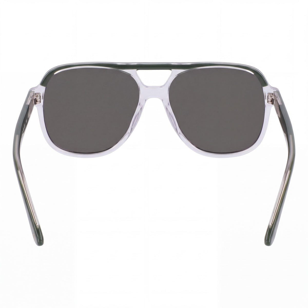 Cole Haan Ch6504 Unisex Modified Rectangle Polarized Sunglasses with 100% UV Protection, Olive Acetate Frame, Green Lens, 57mm, Photo 3