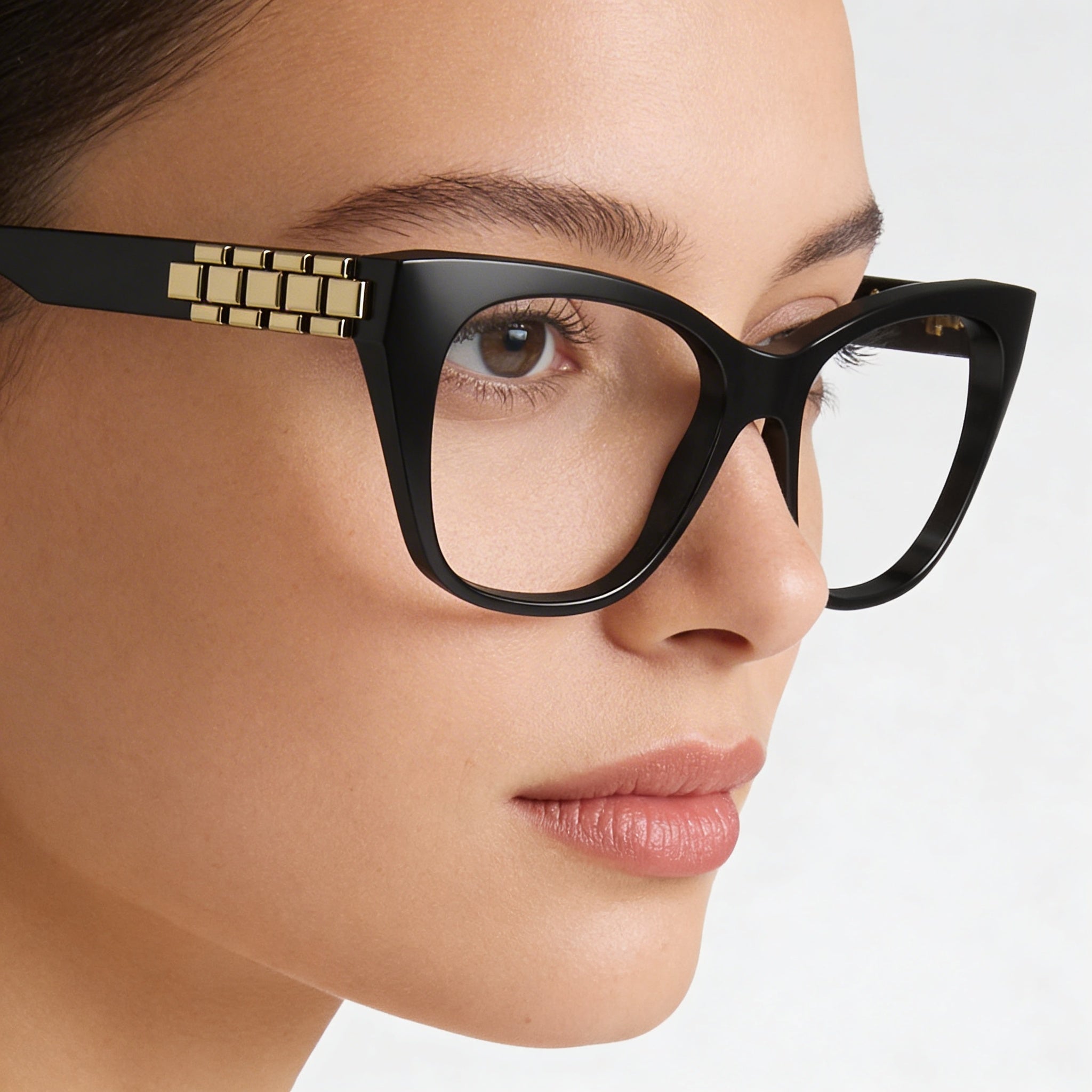 Victoria Beckham Modern Women's Sunglasses featuring a Black Acetate Frame and Black Polycarbonate Lenses, 52mm, Photo 5