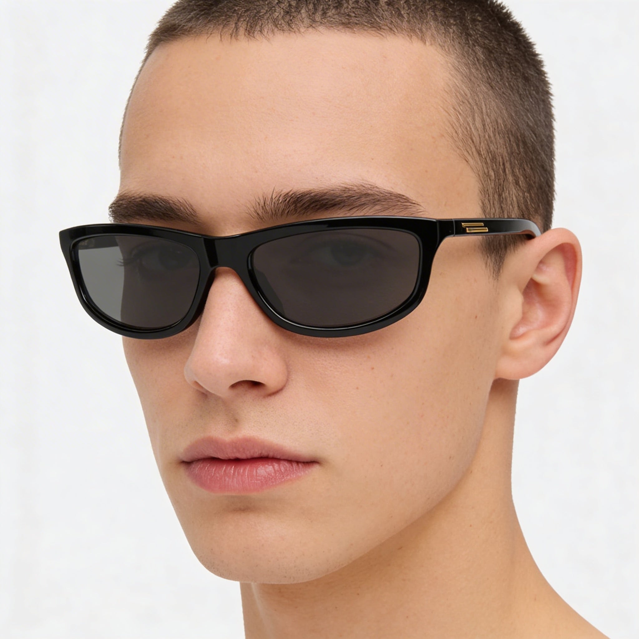 Gafas de sol unisex Bottega Veneta Bv1327s-001, montura gris negra, lentes no polarizadas, ancho de lente de 58 mm, Photo 5