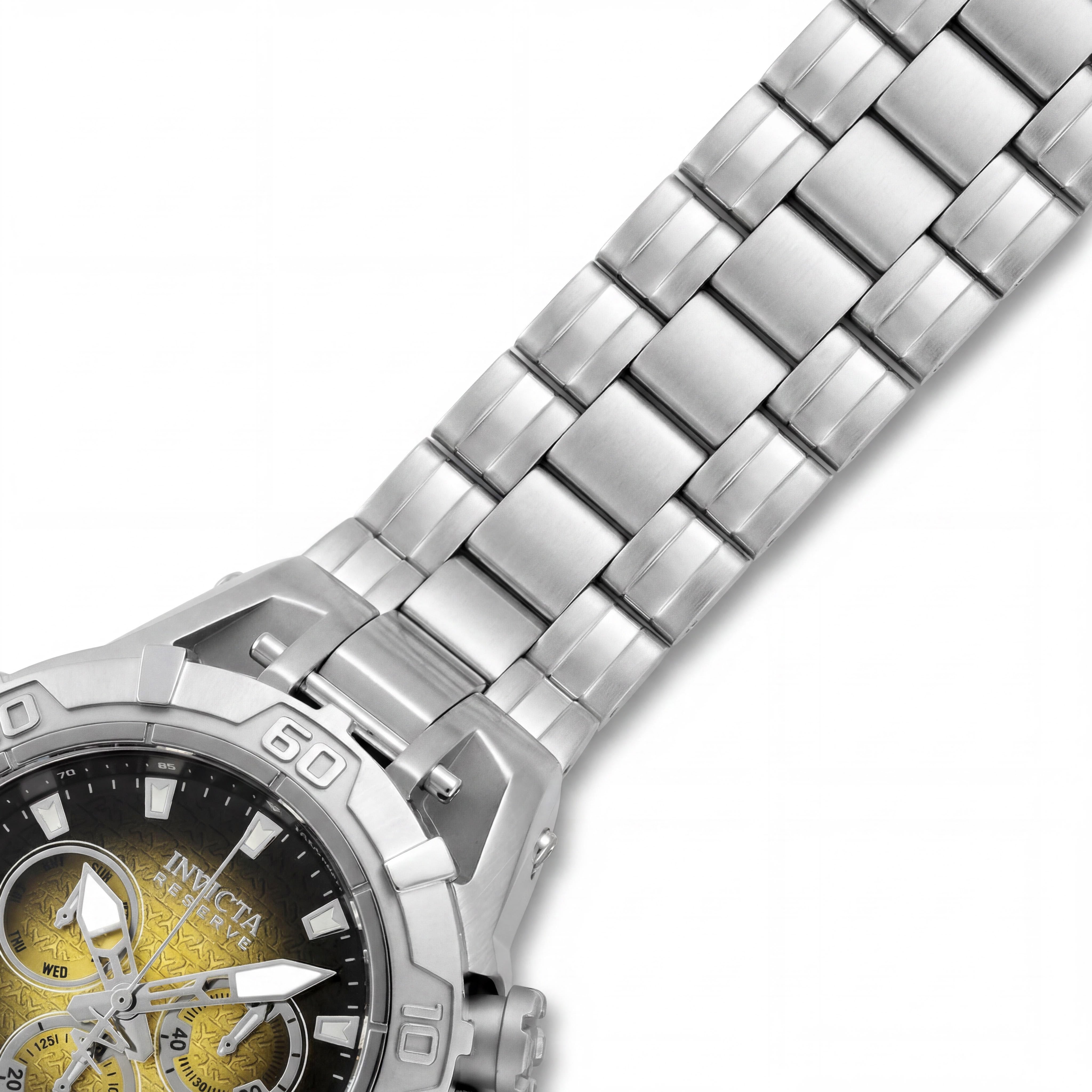 Invicta Reserve Ocean Warrior 47848 Unisex Stainless Steel 54mm Chronograph Watch with Yellow Dial, Photo 3