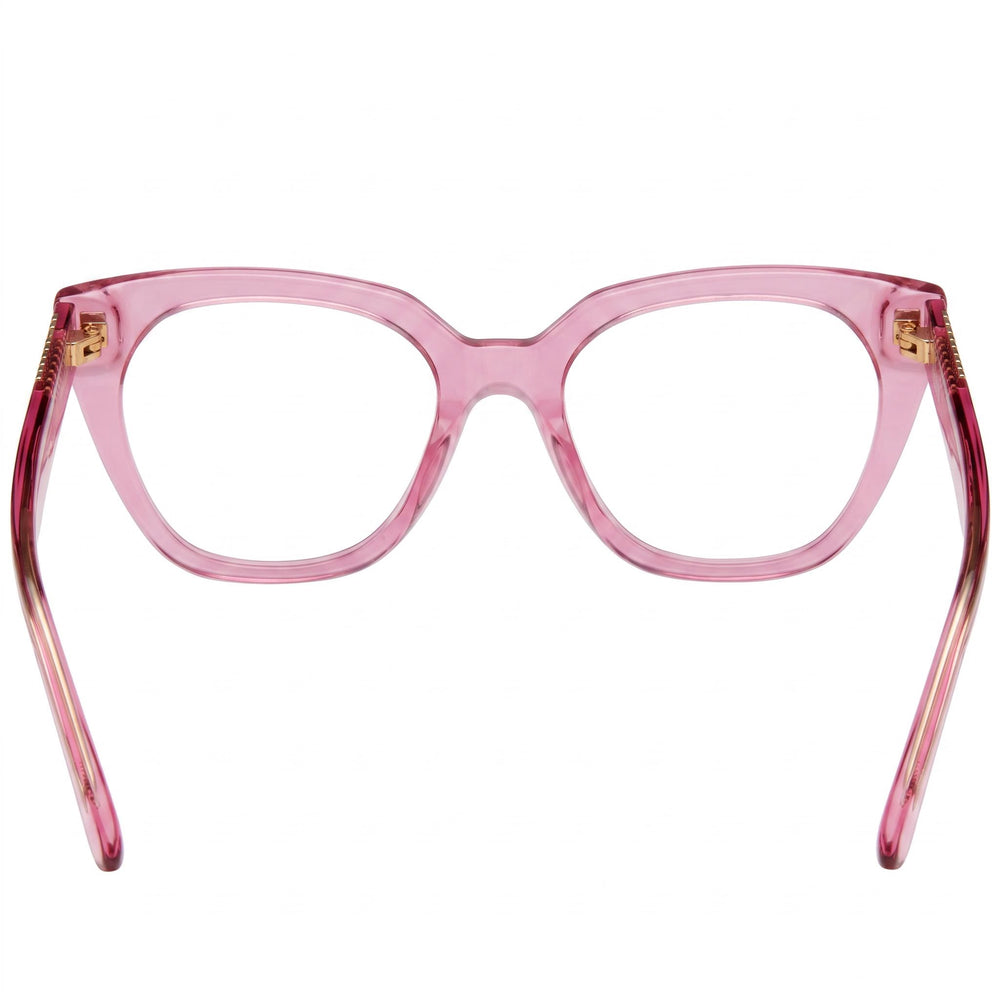 Gafas de sol Moschino de estilo moderno para mujer con montura de acetato en fucsia y lentes fucsia, tamaño 51-17-140 mm