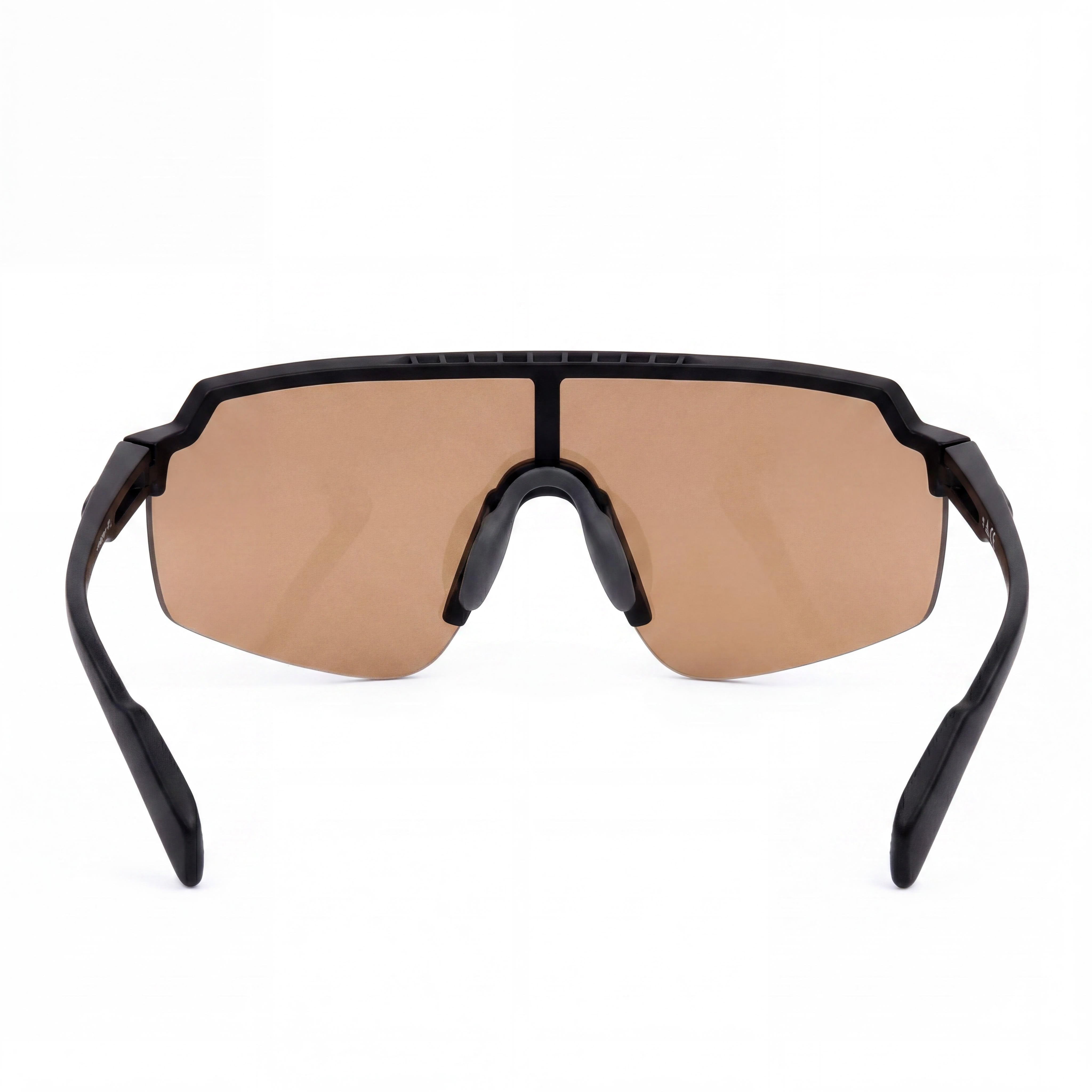 Gafas de sol Adidas SP001801G00 con montura de plástico negro y lentes de espejo marrones para hombre y mujer 59mm, Photo 4