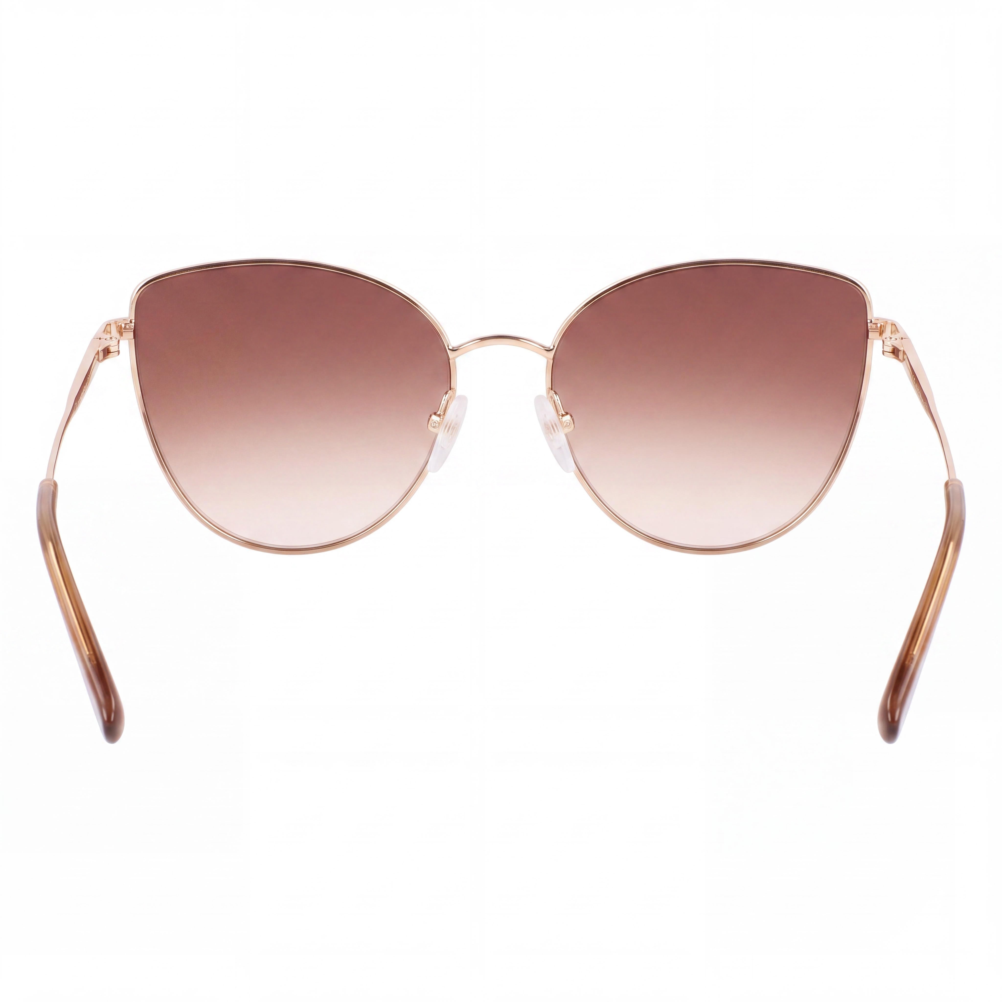 Longchamp LO158S Women's Casual Gold Beige Metal Frame Gold Beige Polycarbonate Lens Sunglasses 60mm, Photo 4