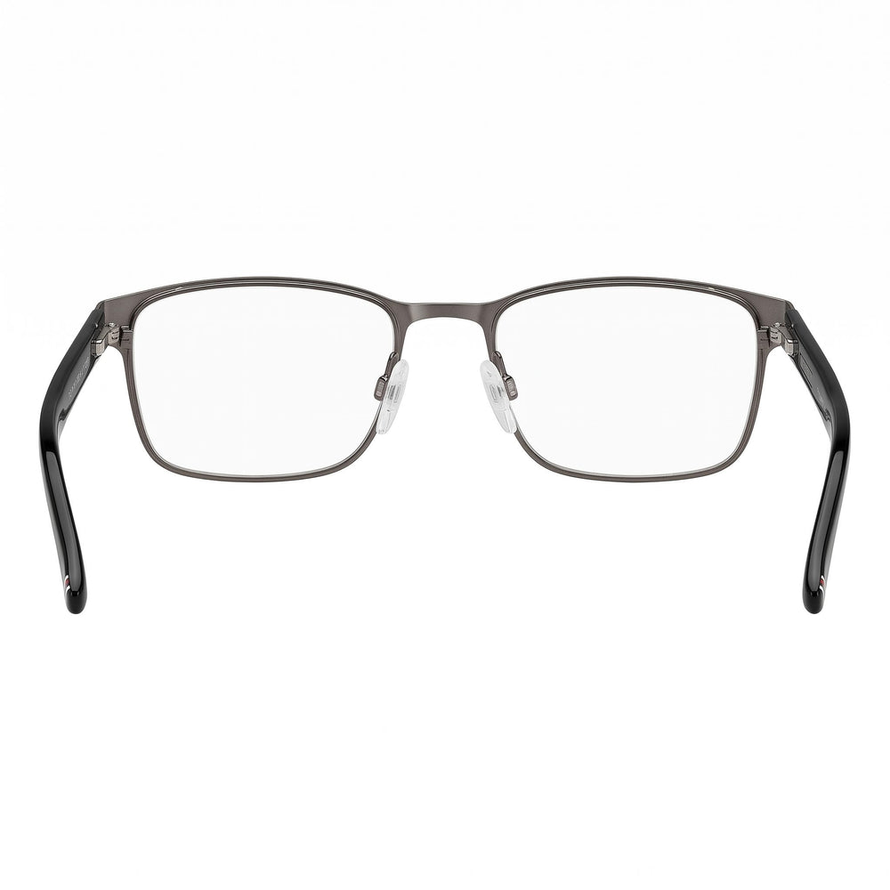 Tommy Hilfiger T. Hilfiger 1769 Men’s Stainless Steel Semi Matte Dark Ruthenium Rectangular Eyeglasses 55mm