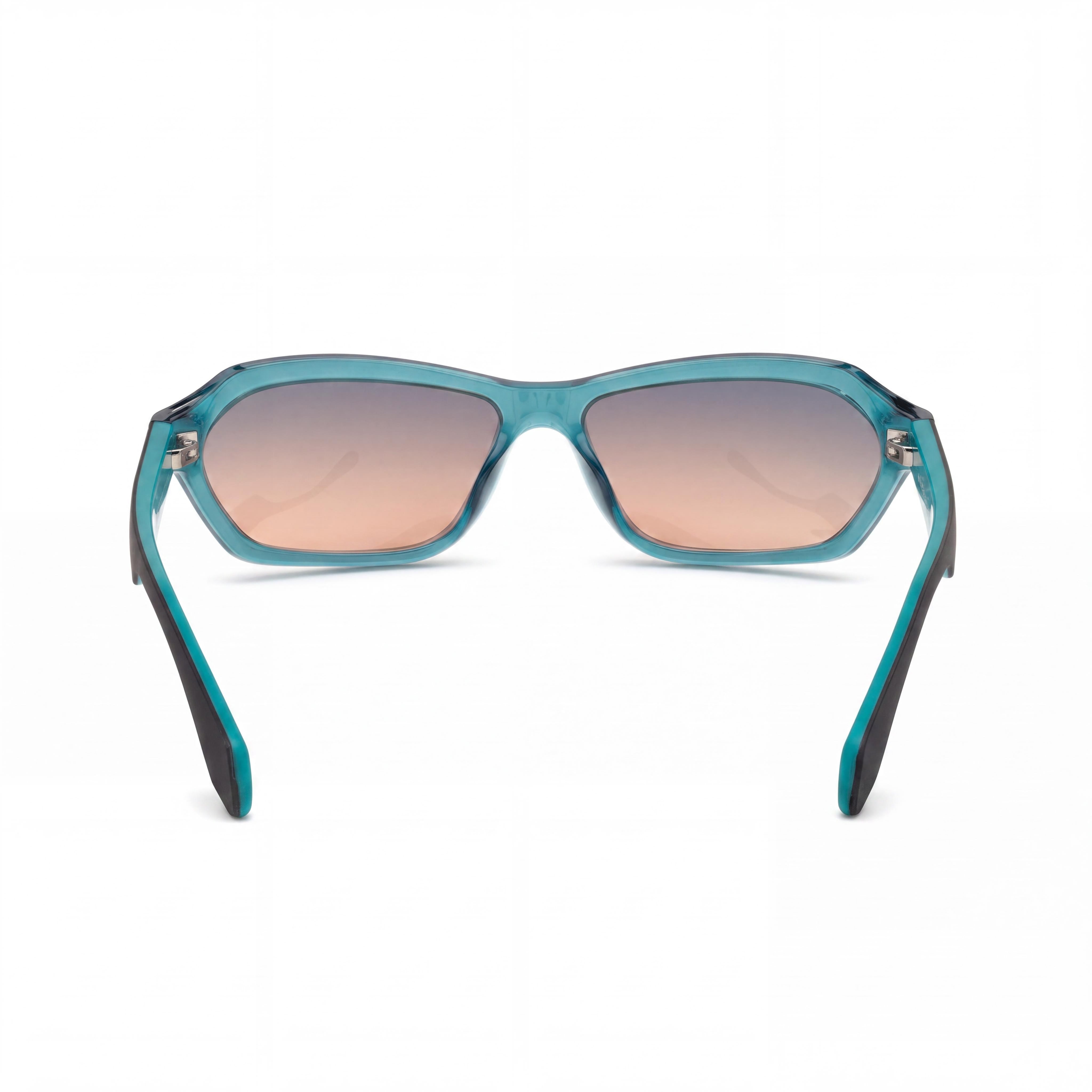 adidas Originals Or0021 58 Unisex Acetate Shiny Turquoise Brown Gradient Non-Polarized 58mm Sunglasses, Photo 3