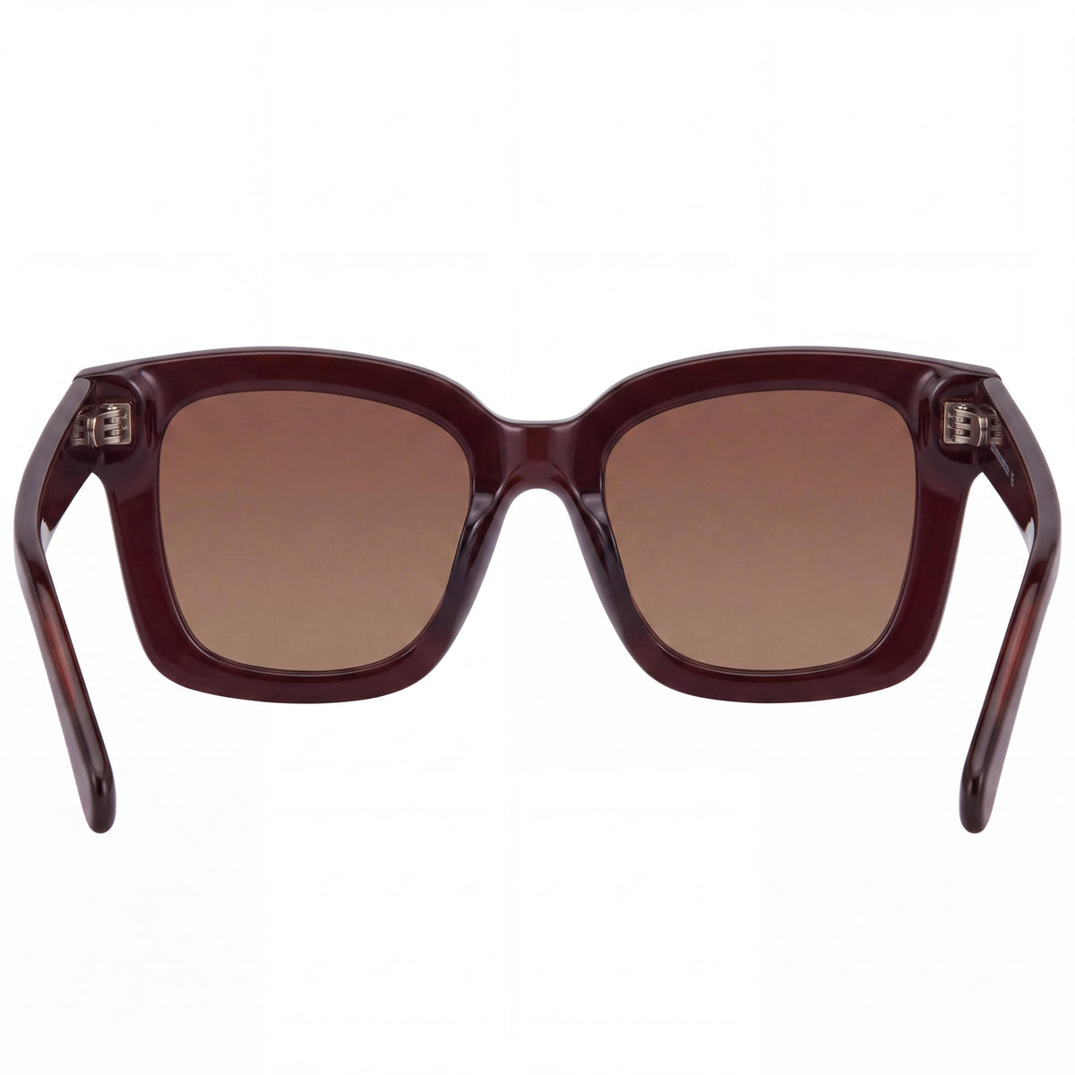 Gafas de sol de plástico rojo para mujer Beichi, montura completa, lentes marrones sin polarizar con protección UV, 53-19-140, Photo 4