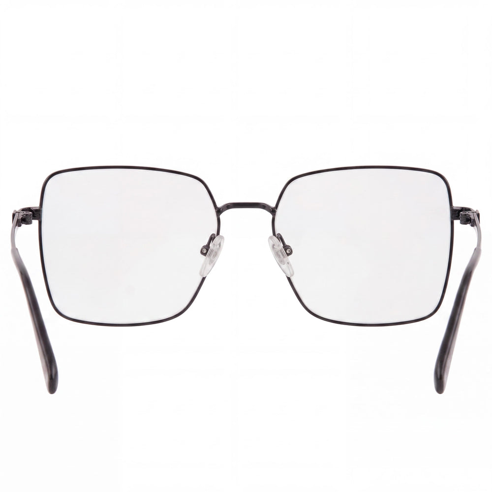 Montura para gafas Ferragamo de hombre en blanco y negro