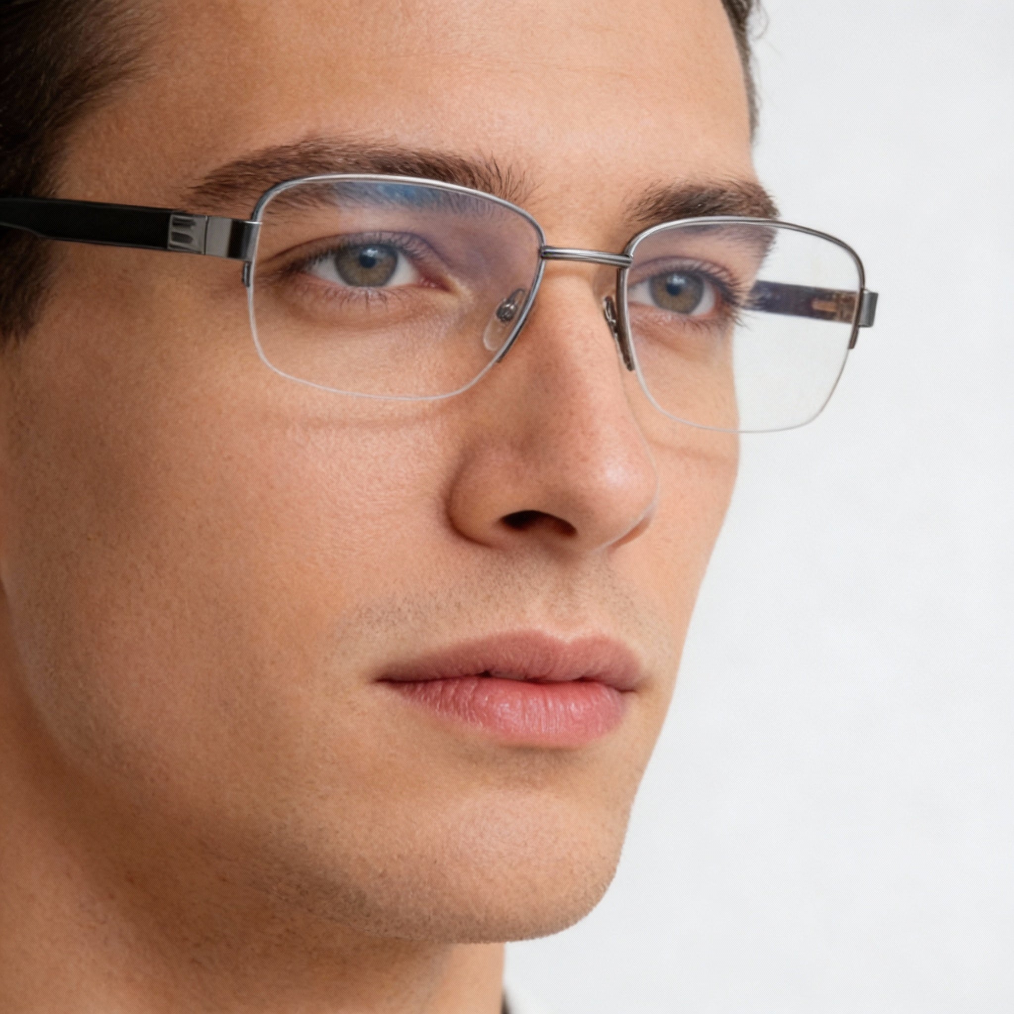 Montura de gafas Pierre Cardin para hombre, metal oscuro, Ruthen, 56-18-140, Photo 5