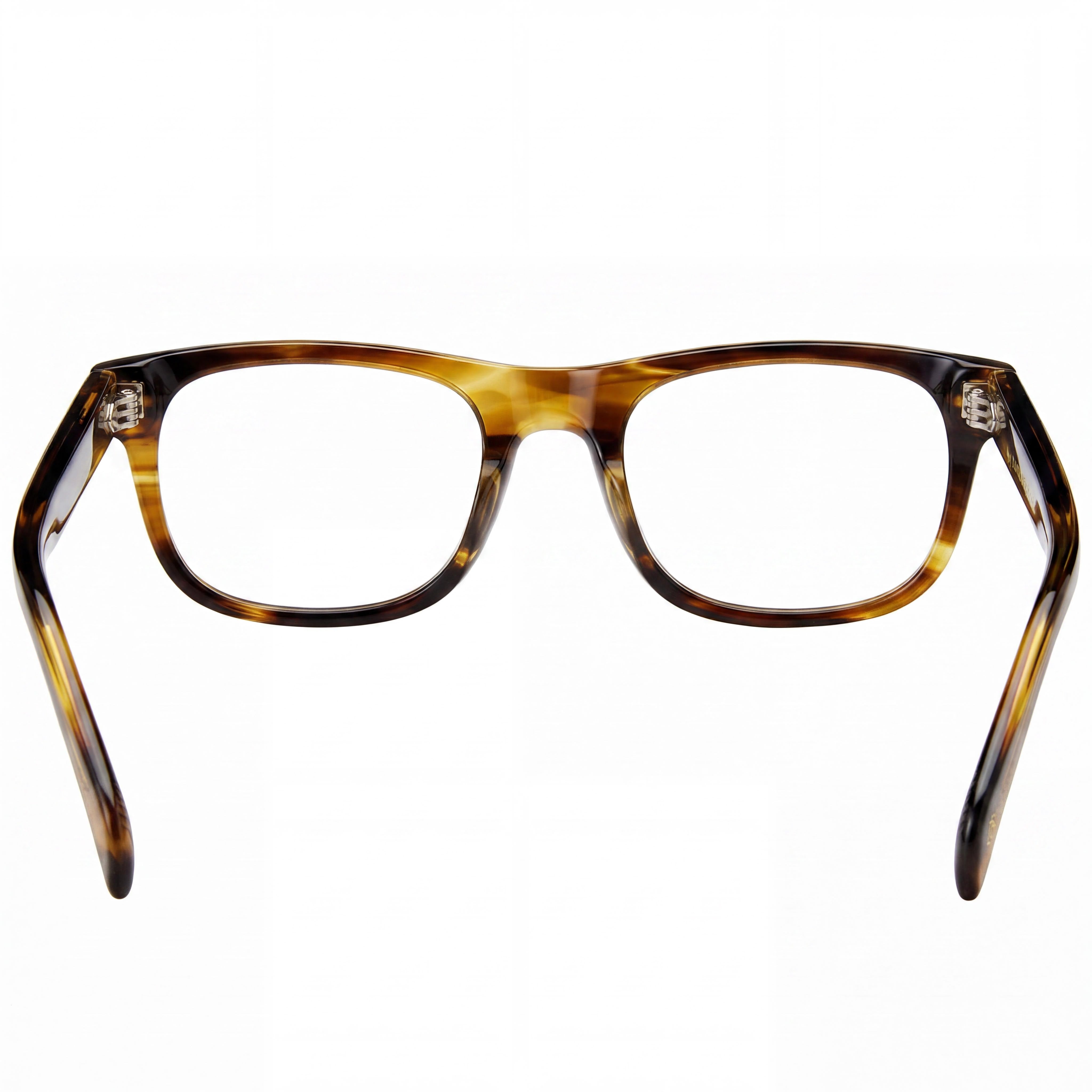 David Beckham Db 7085 Men's Striped Olive Acetate Eyeglasses with Clear Demo Lenses, Prescription Ready 52mm, Photo 4