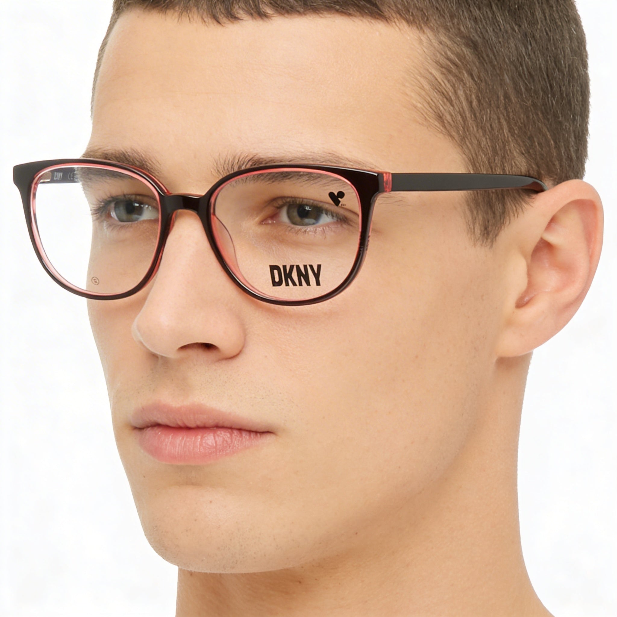 DKNY Modern DK5059 Men's Sunglasses, Black Coral Laminate Acetate Frame, Non-polarised Lenses, 51mm, Photo 3