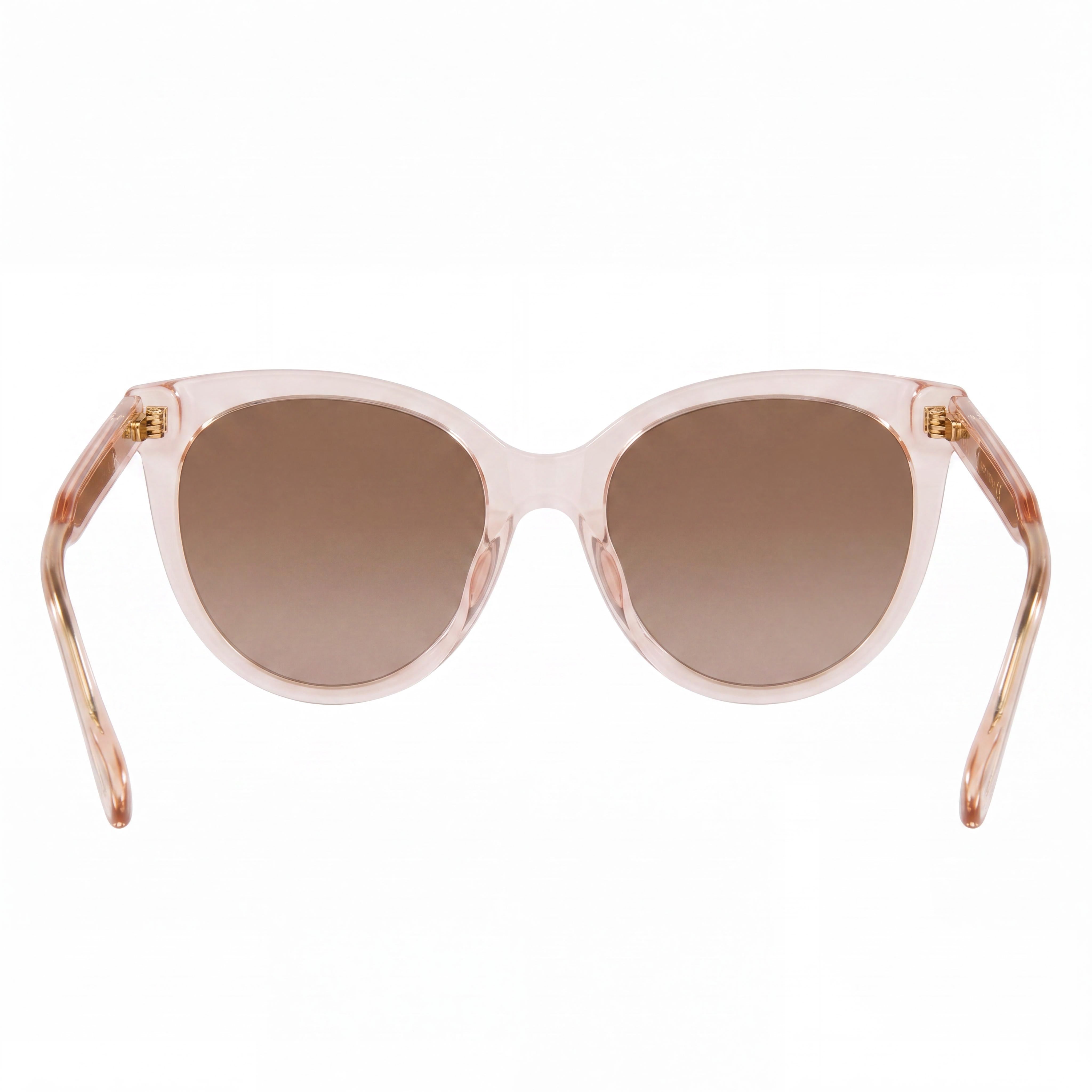 Gucci GG0565S-004-54 Unisex Cat Eye Sunglasses Pink Brown Plastic UV Protection Made in Italy 54mm, Photo 3