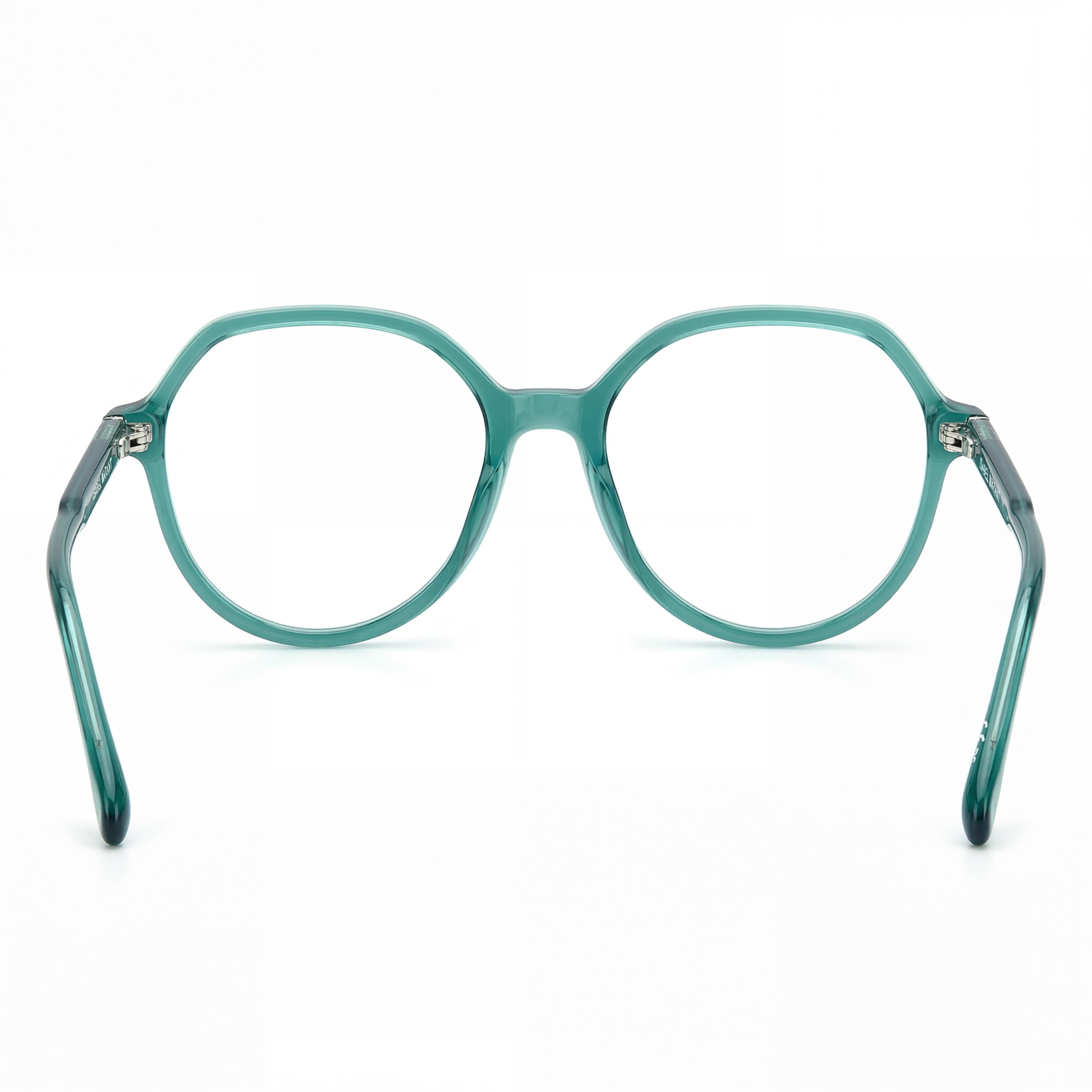 Isabel Marant Modern Unisex Sunglasses featuring Acetate Frame with Polycarbonate Lenses in Teal, offering UV Protection, 54mm, Photo 3