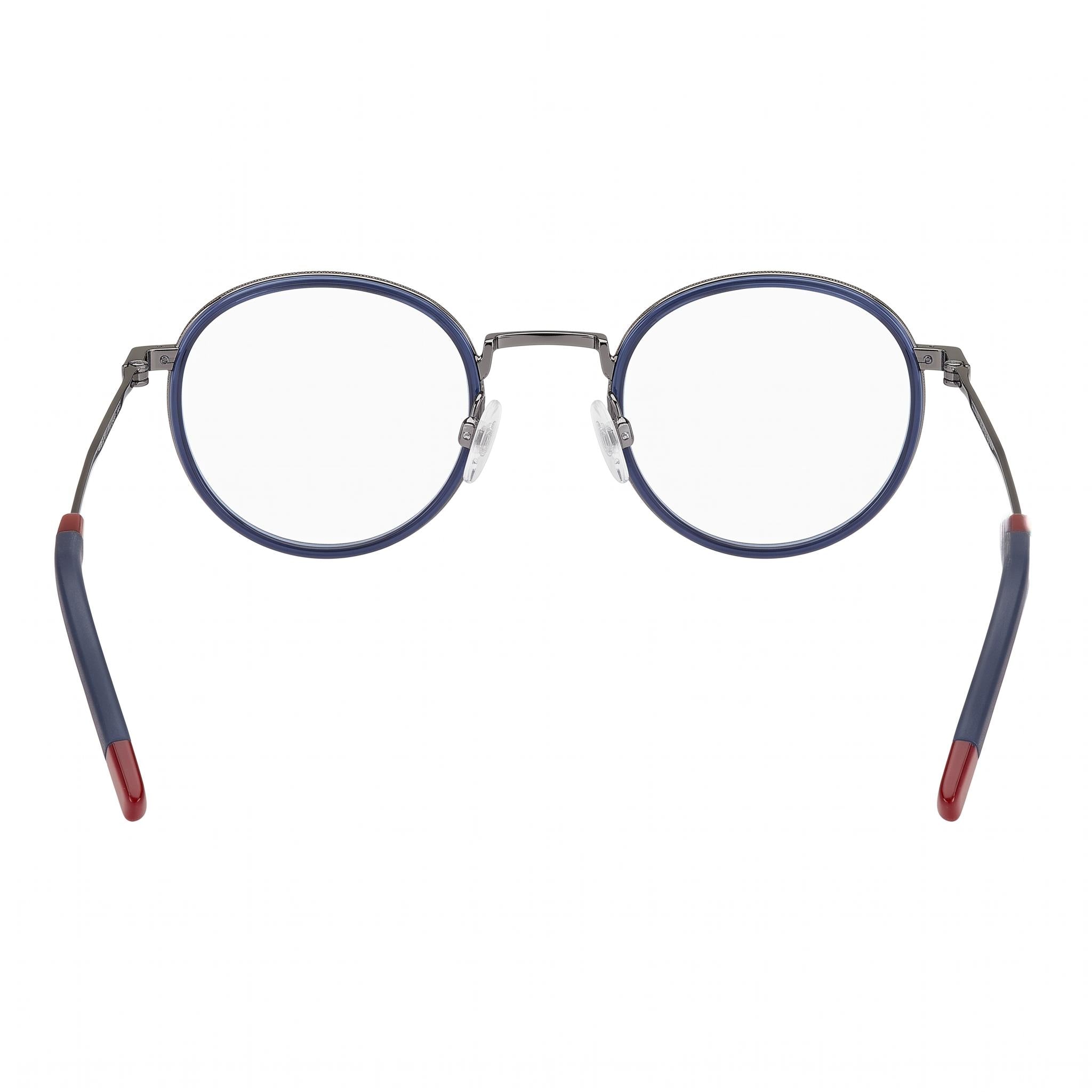 Gafas ópticas Tommy Hilfiger Th 1815 para hombre con montura metálica azul y lentes de policarbonato azul (49-24-150 mm), Photo 4