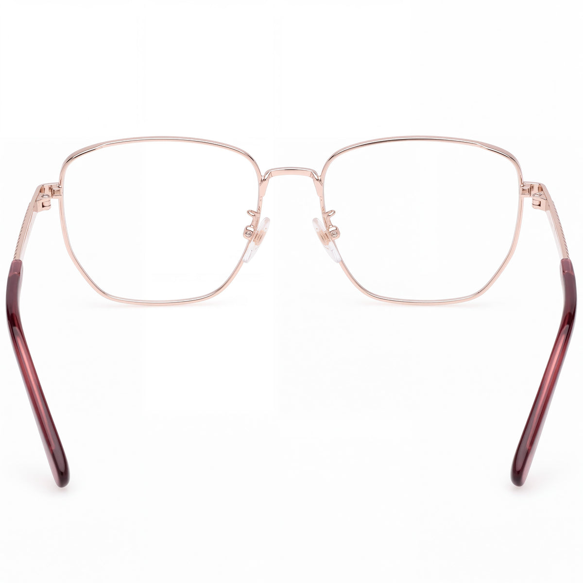 MCM Worldwide MW5021-H Unisex Shiny Rose Gold Metal Frame Sunglasses, Multicolor Lenses 53-17-145, Photo 3