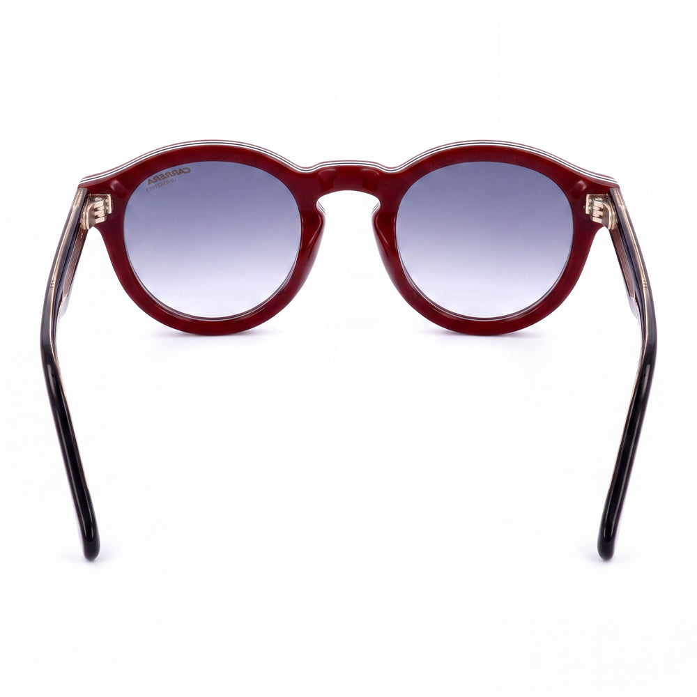 Carrera Modern Women's Striped Burgundy Acetate UV Sunglasses with Polycarbonate Lenses 48mm