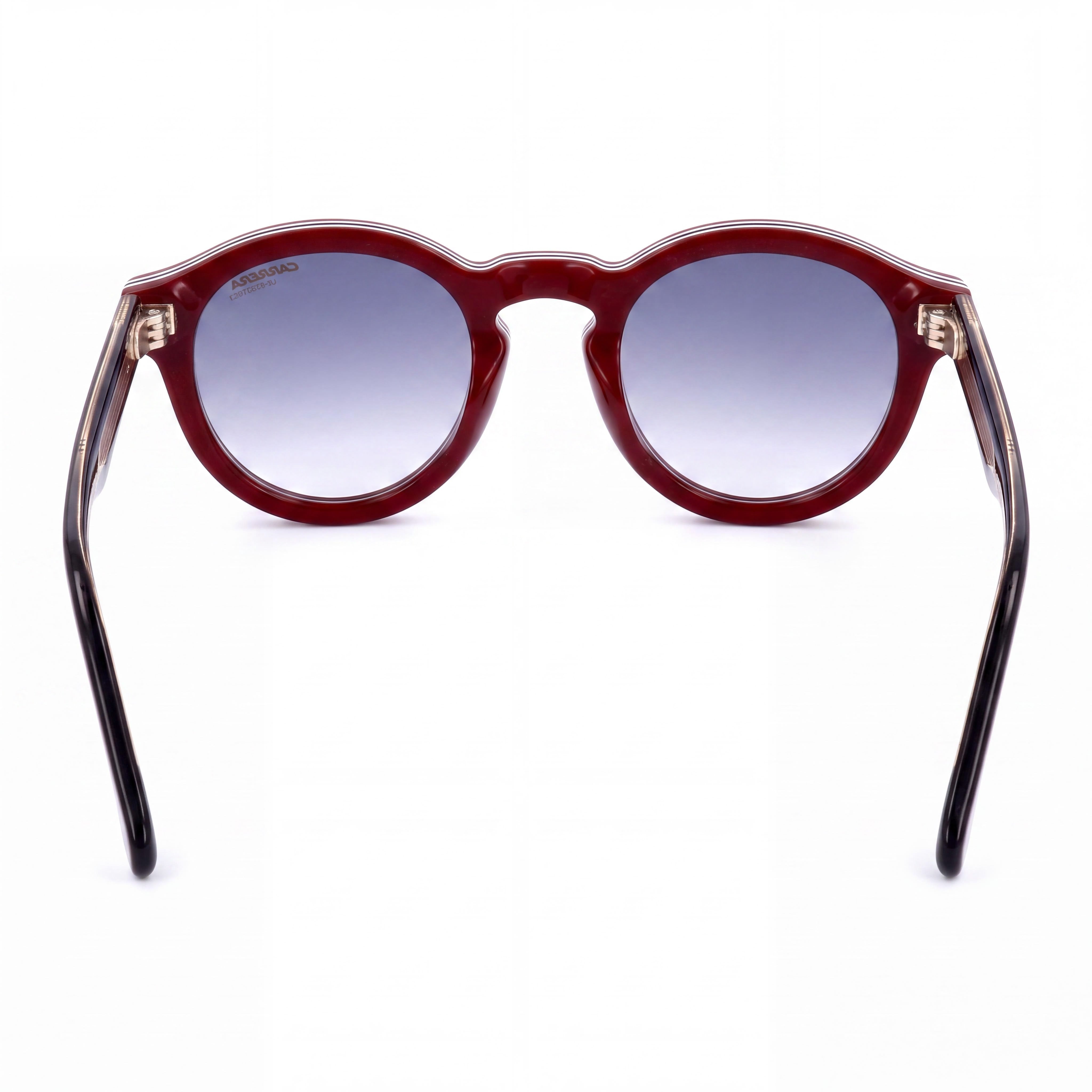 Carrera Modern Women's Striped Burgundy Acetate UV Sunglasses with Polycarbonate Lenses 48mm, Photo 3