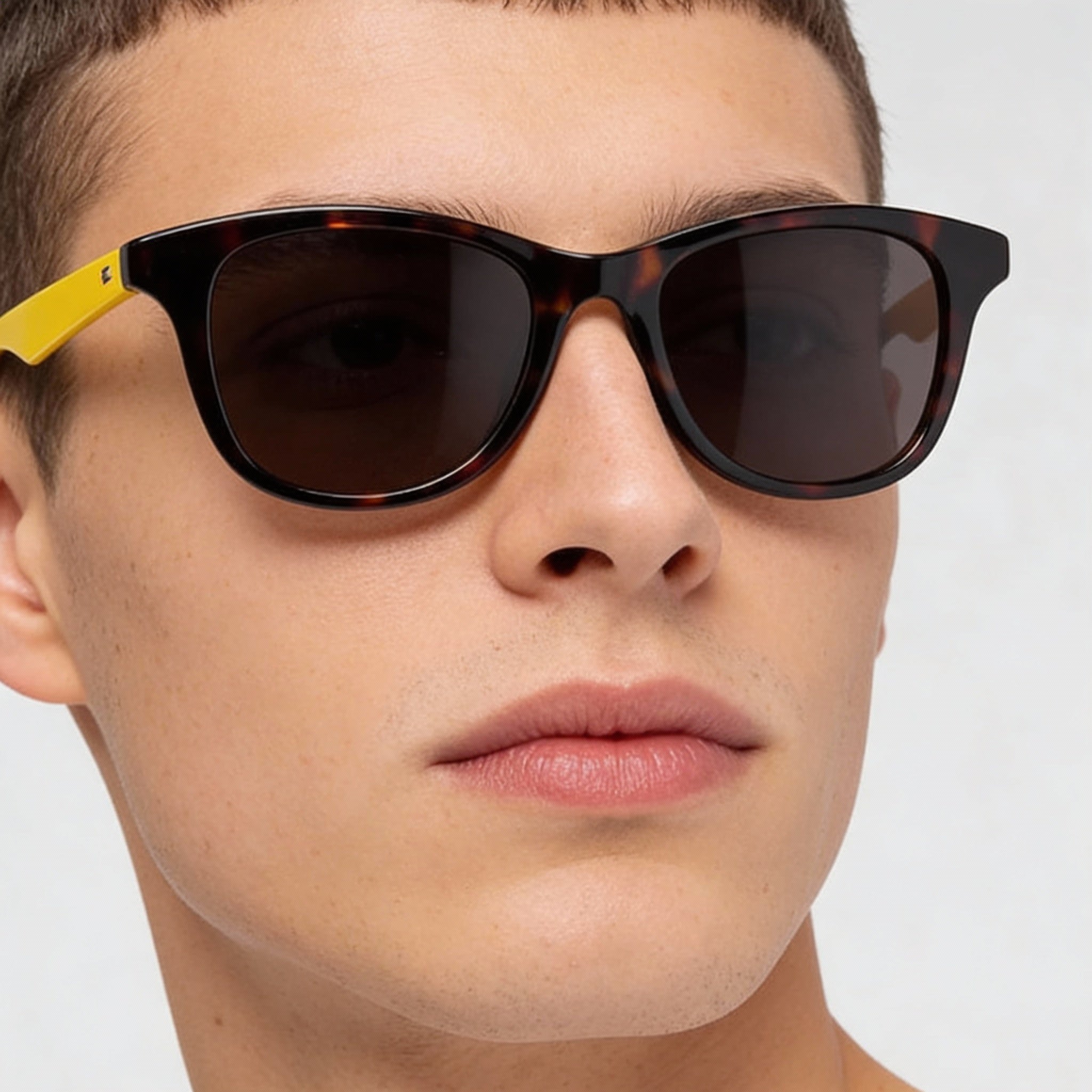 Gafas de sol Tommy Hilfiger Wayfarers unisex Havana con montura de plástico y lentes marrones con protección UV de 51 mm, Photo 4
