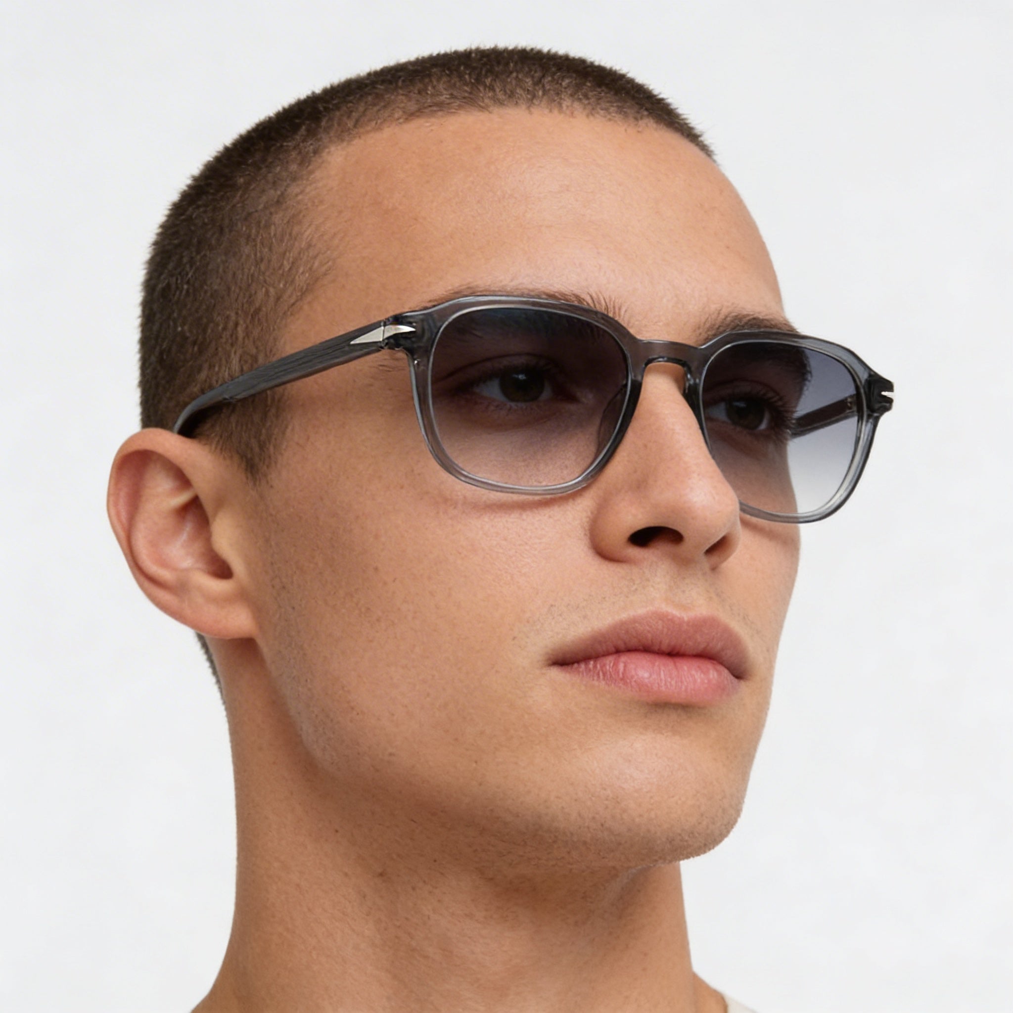 Gafas de sol David Beckham DB 1084 para hombre, de plástico, transparentes, color gris, 51 mm, Photo 4