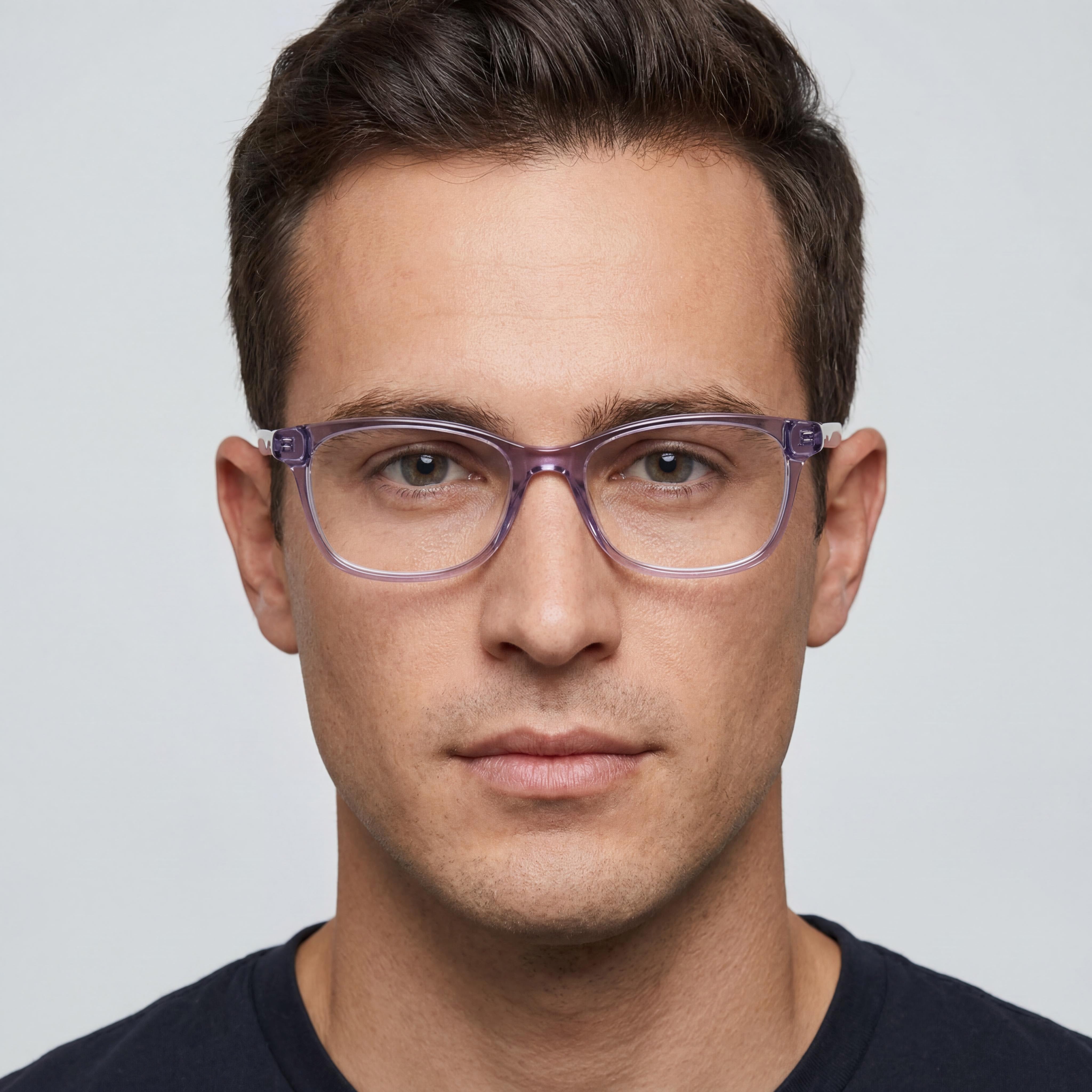 Kenneth Cole New York Men's Kc0326 Violet Plastic Clear Lens Eyewear 53mm, Photo 5
