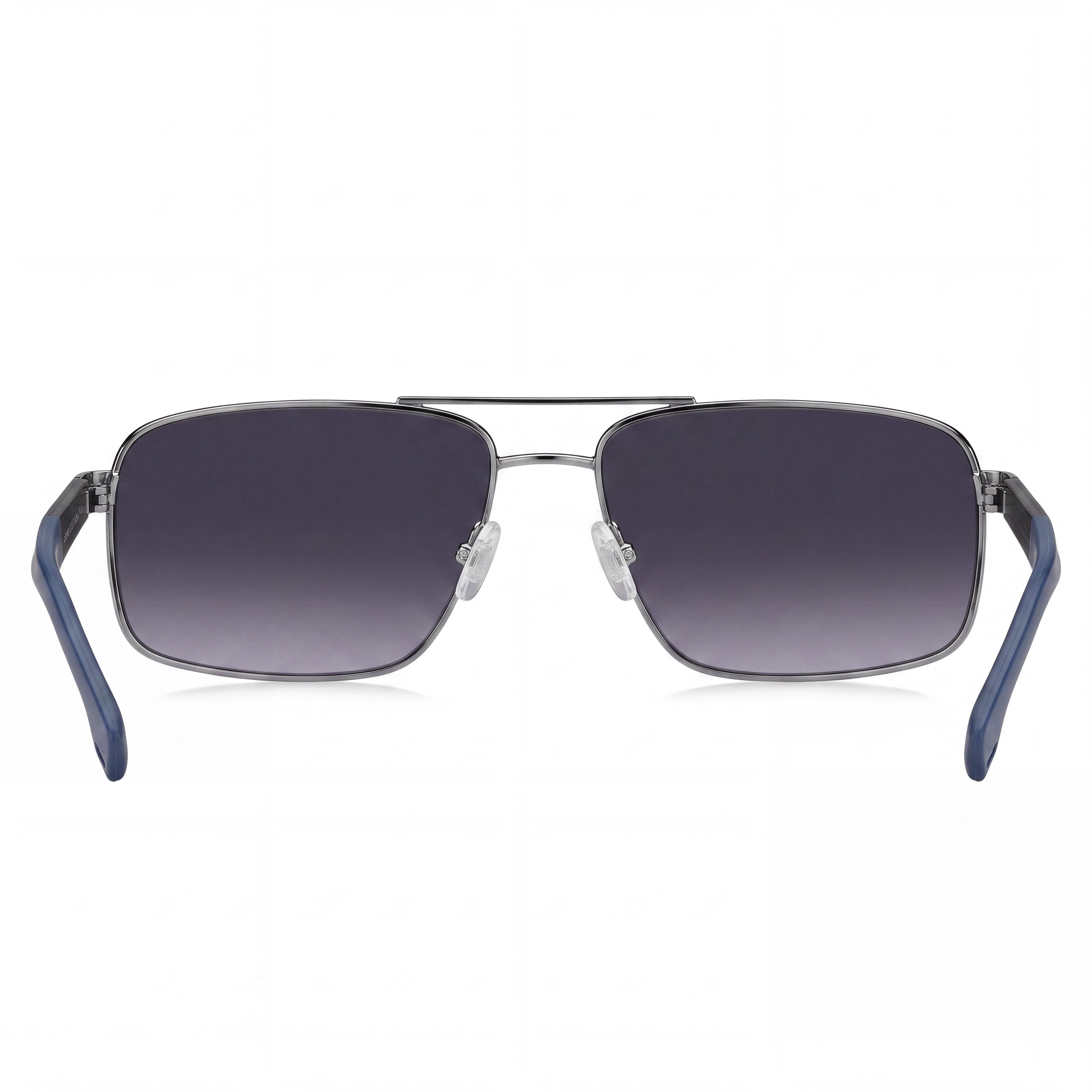 Gafas de sol Hugo Boss para hombre BOSS 1580/S Navigator de acero inoxidable, rutenio, azul, marrón, gris sombreado, 59mm, protección UV, Photo 3