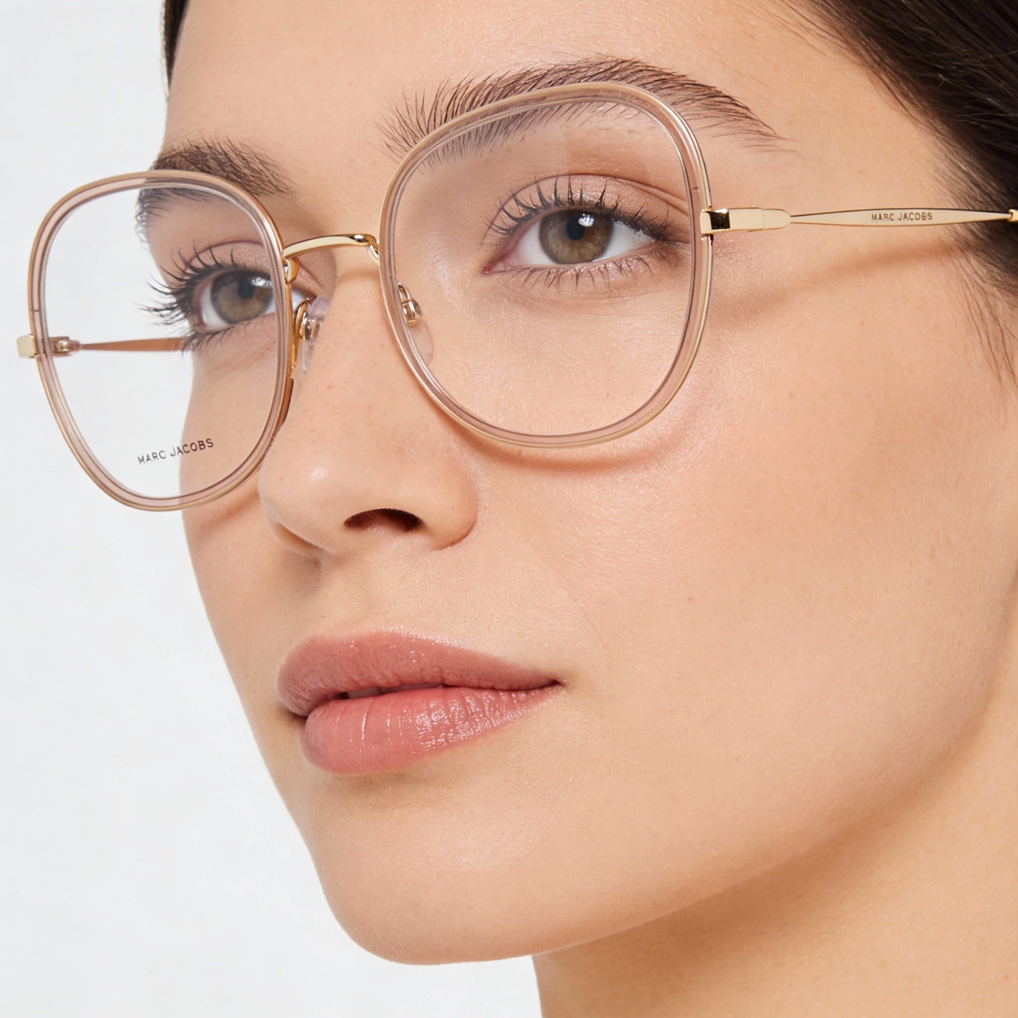 Marc Jacobs Modern Women's Alloy Steel Frame Beige Gold Non-polarised Polycarbonate Lens Sunglasses 53mm, Photo 5