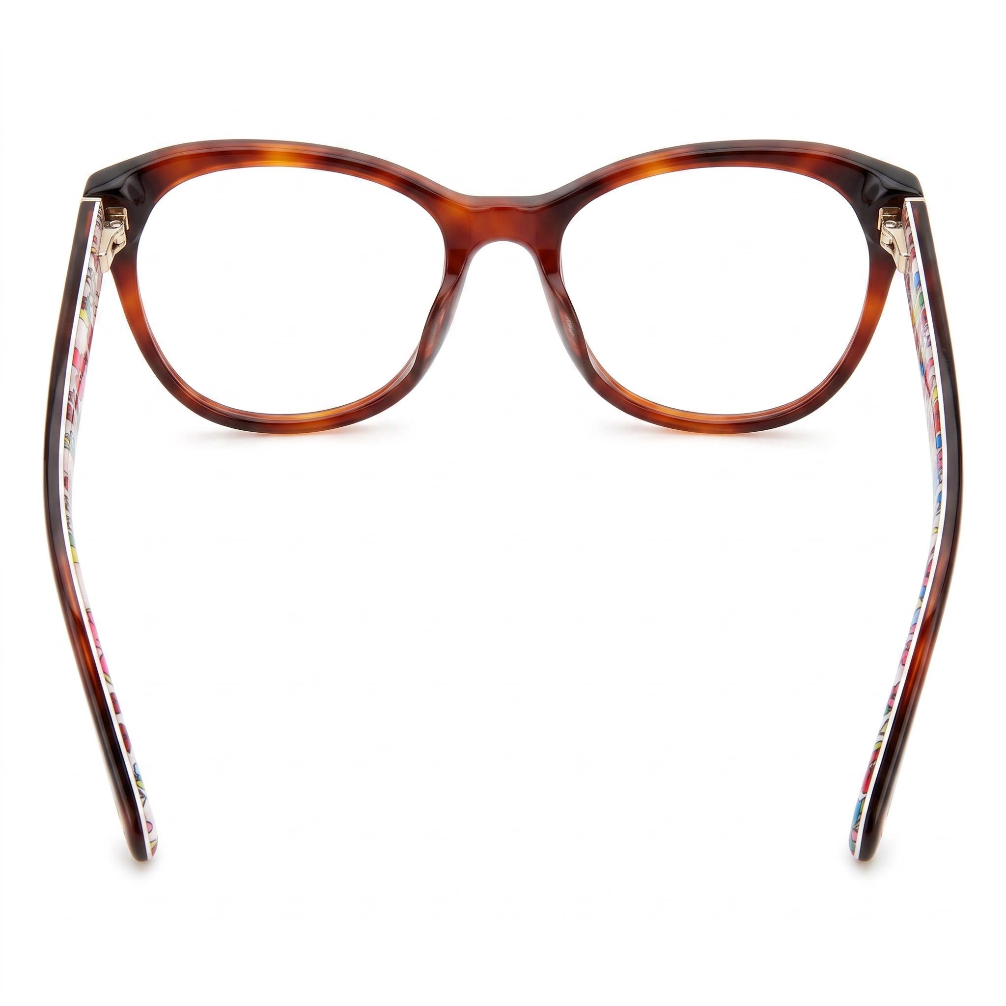 Kate Spade New York  Nataly Women's Dark Havana Plastic Eyewear Frame with Clear Plastic Lenses 51mm, Photo 3