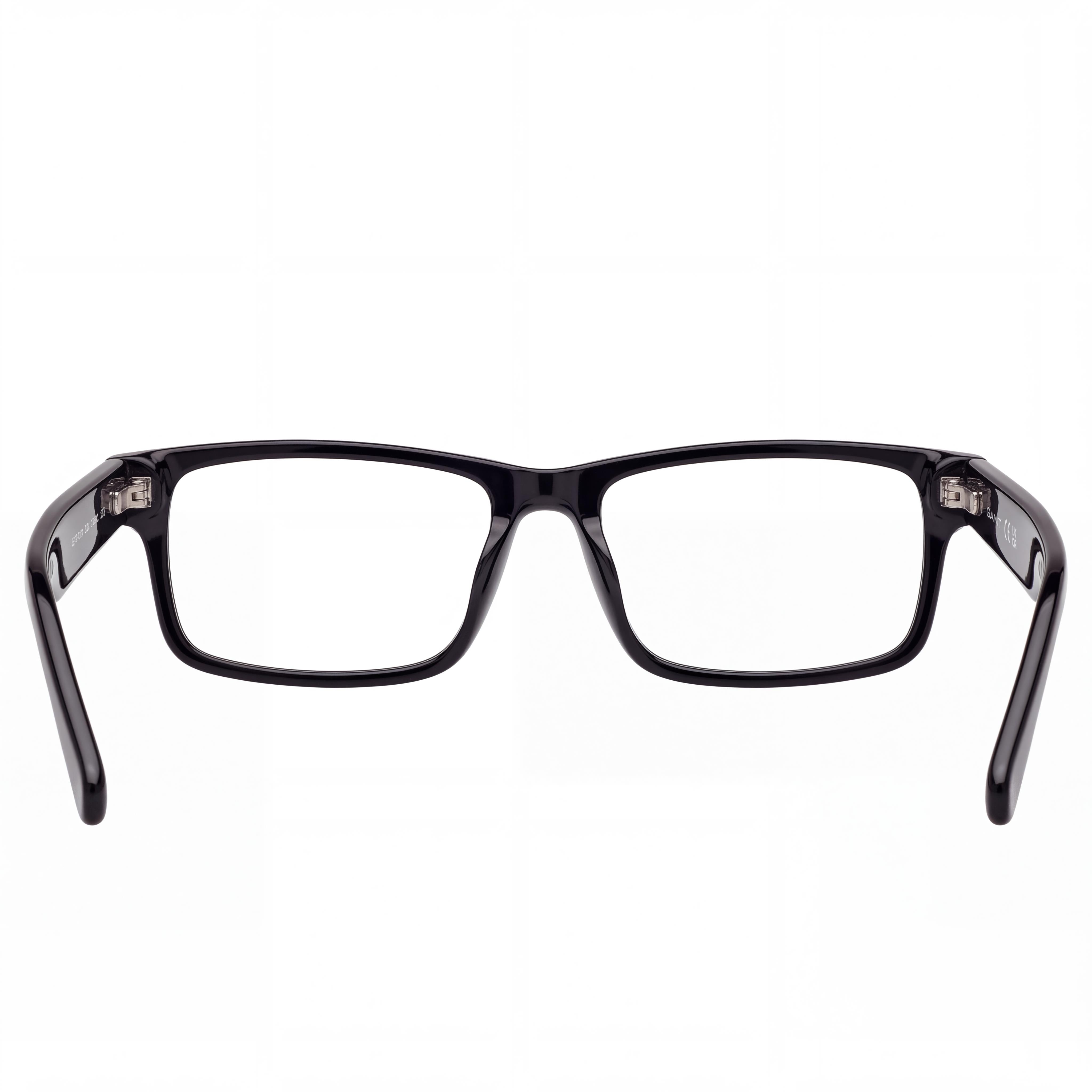 GANT Ga50017 Unisex Eyeglasses with Shiny Black Frame, Polycarbonate Lenses, Lens Width 53mm, Bridge Width 15mm, Temple Length 145mm, Photo 3