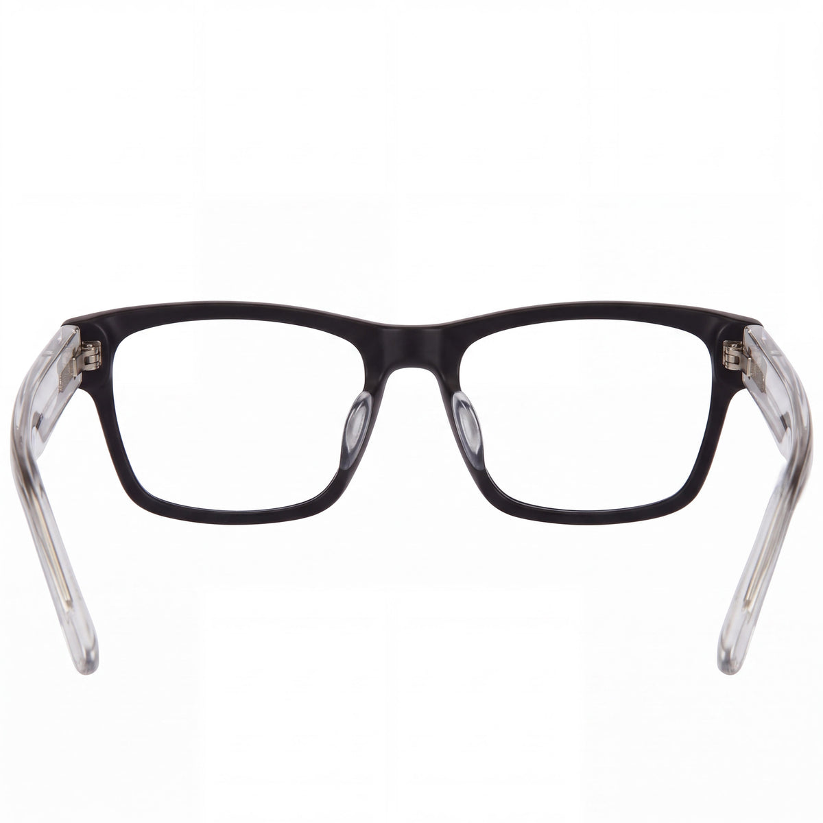 Gafas Espía WESTON 56 Unisex, Montura de Acetato Negro Mate Brillo Cristal con Lentes Demo de Cristal de 56mm, Photo 3