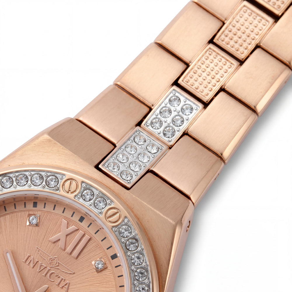 Invicta Specialty 50190 Reloj de Cuarzo para Mujer con Esfera Oro Rosa, Caja y Brazalete de Acero Inoxidable, 34mm