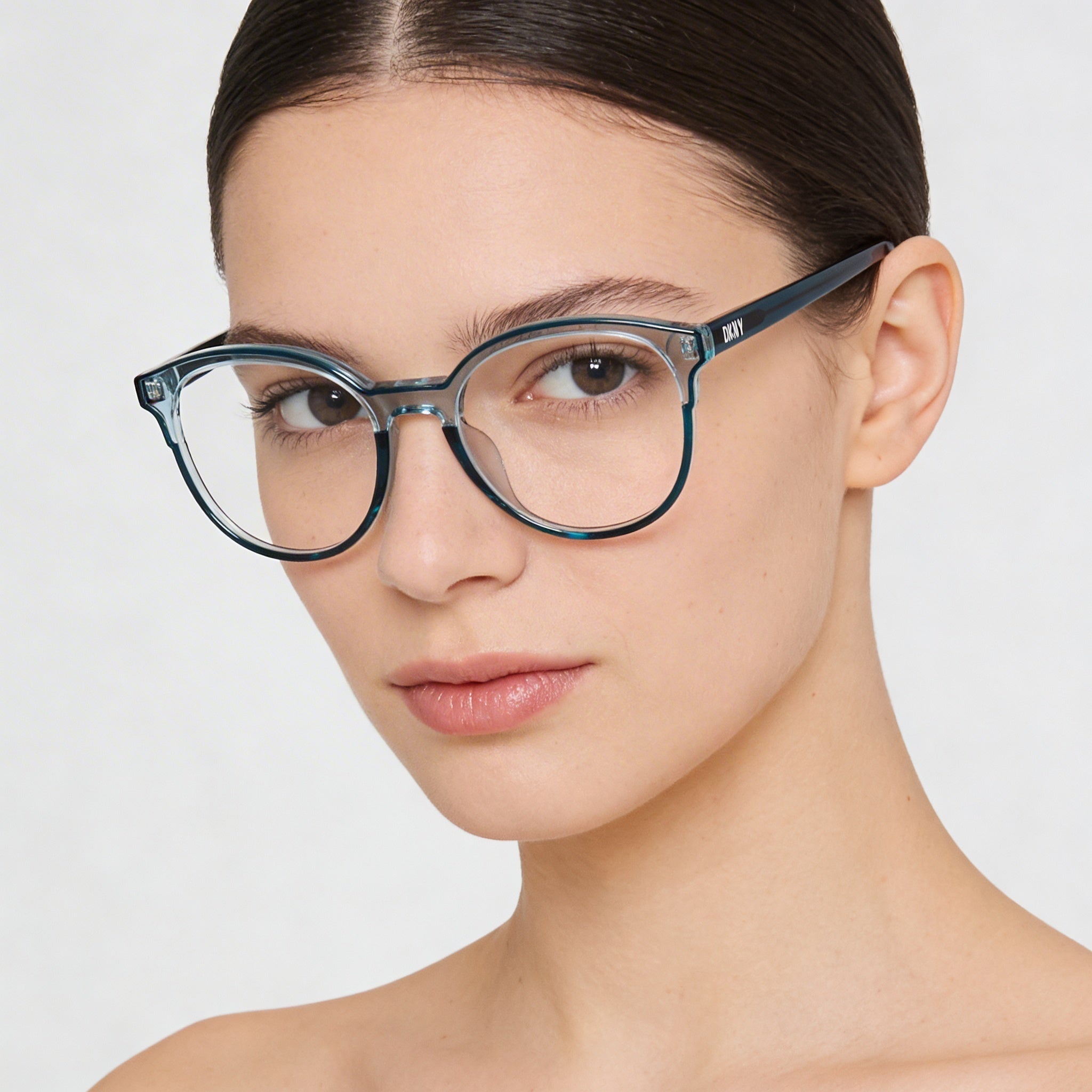 Montura de gafas DKNY Classic de acetato para mujer en color salvia doble, con lentes de 50 mm, puente de 18 mm y patillas de 140 mm., Photo 5