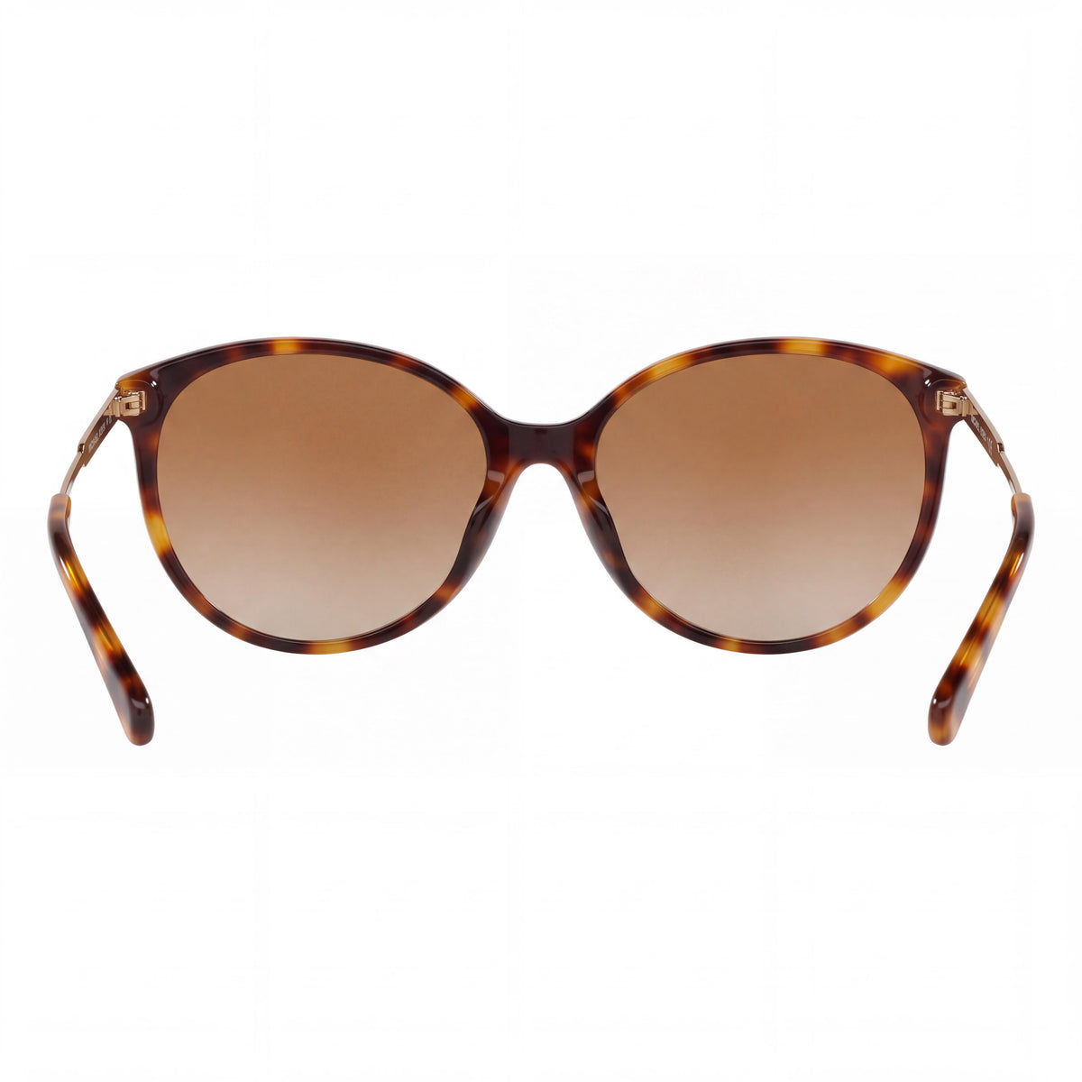 Michael Kors Cruz Bay Women's Round Amber Tortoise/Brown Gradient Metal UV Protection Sunglasses 56mm, Photo 3