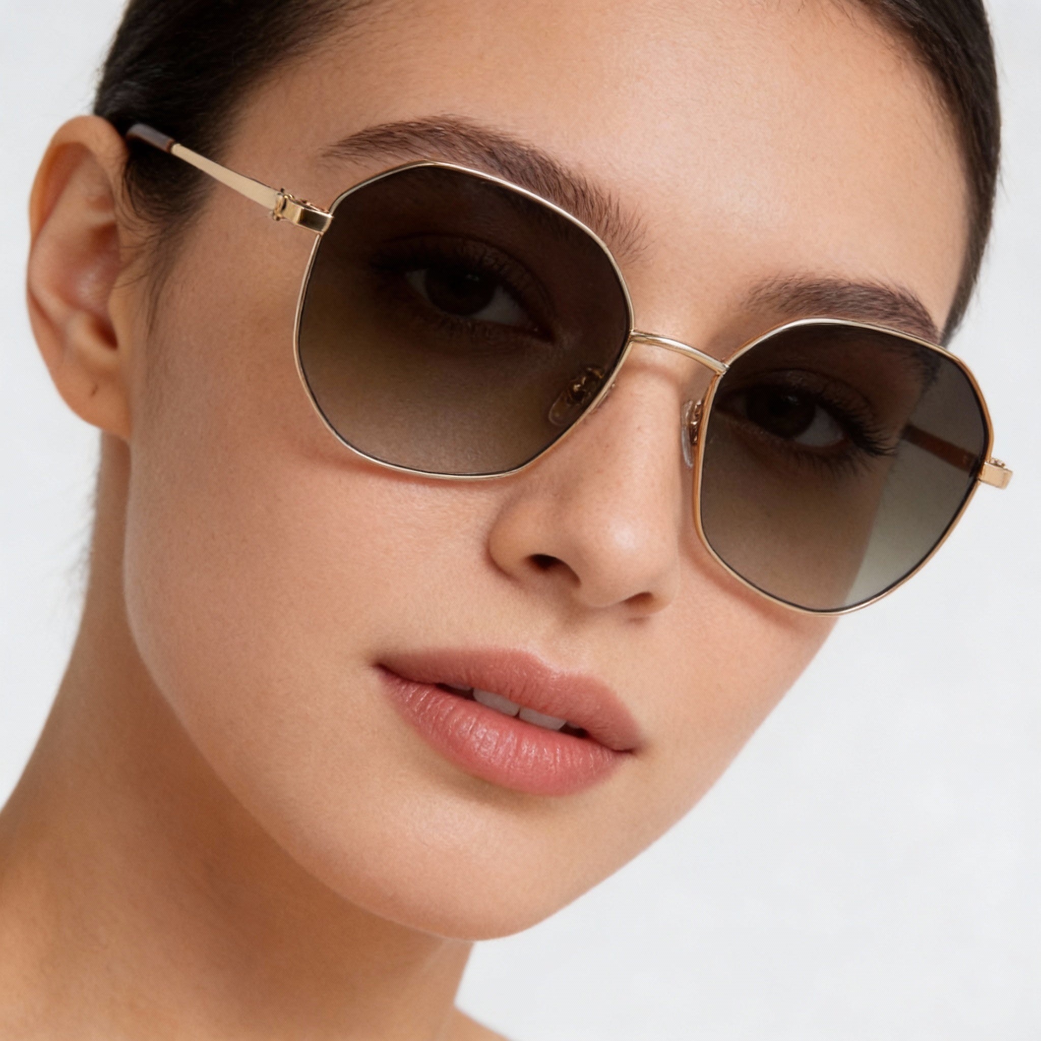 Jimmy Choo Astra/F/SK 000 Women's Rose Gold Stainless Steel Frame UV Protection Sunglasses 58mm, Photo 4