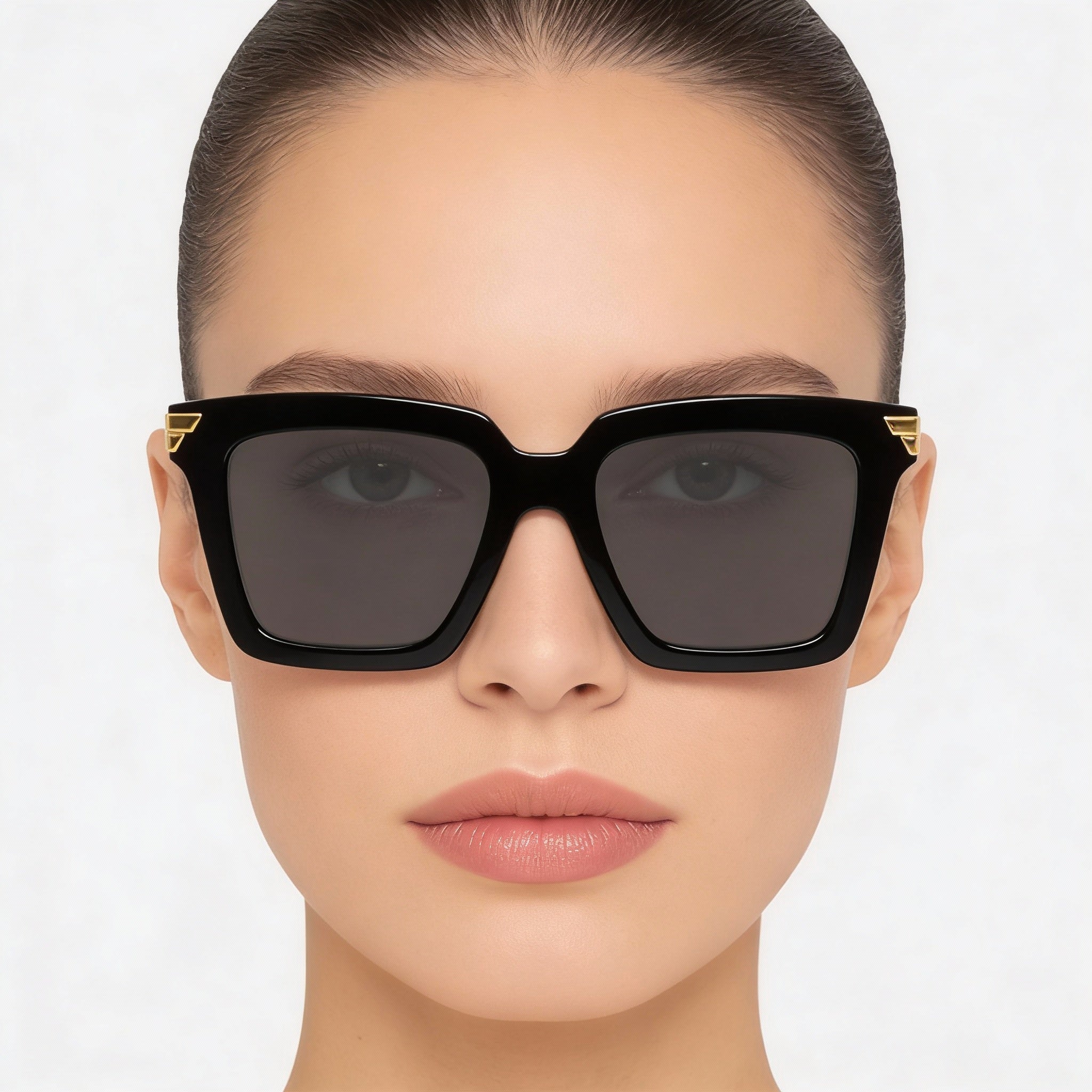 Bottega Veneta Unapologetic Women's Black Acetate Grey Non-Polarized UV Protected 53mm Sunglasses, Photo 4