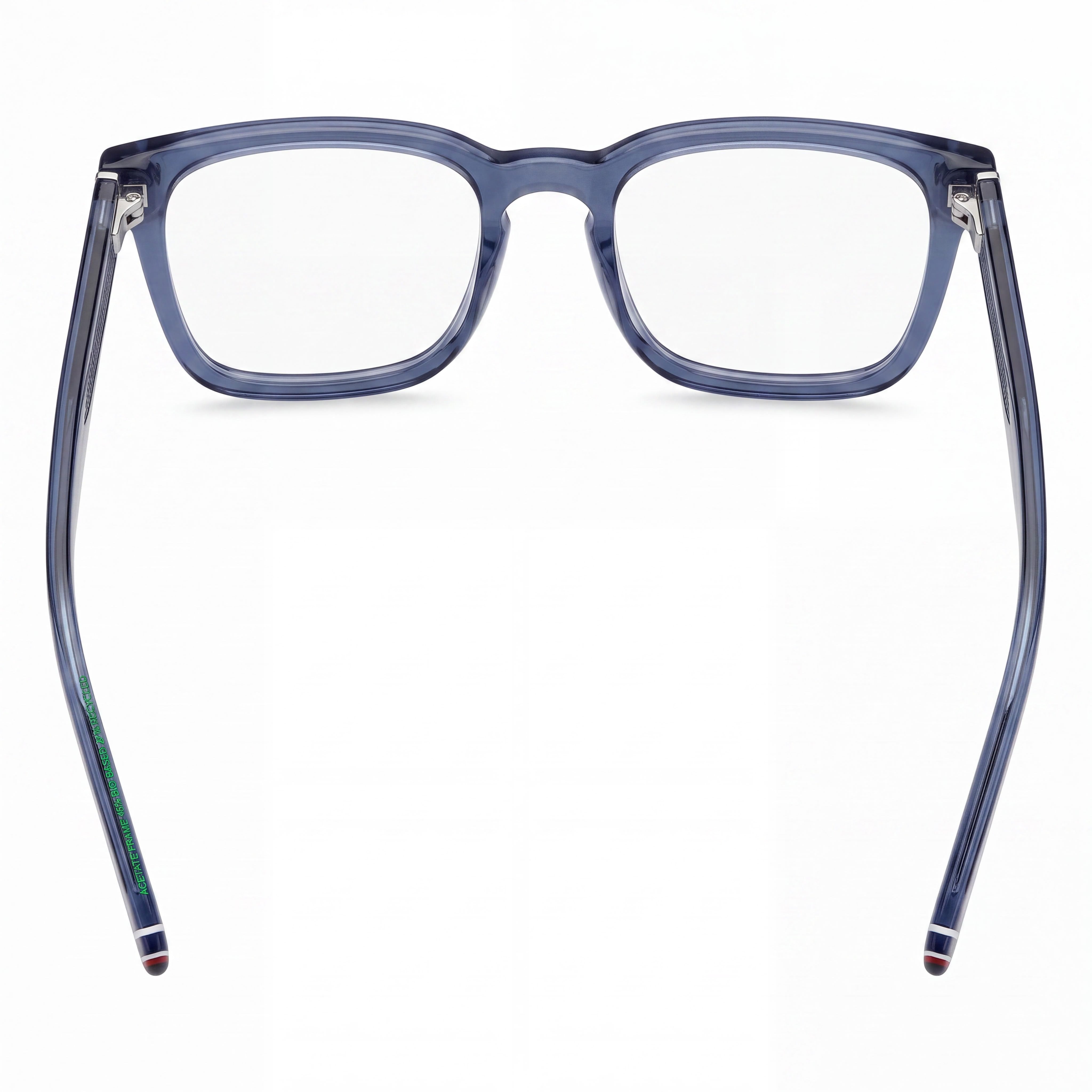 Gafas de sol Tommy Hilfiger modernas para mujer con montura azul de ECO ACETATO (ancho de lente 52 mm, puente 21 mm, patilla 150 mm), Photo 2