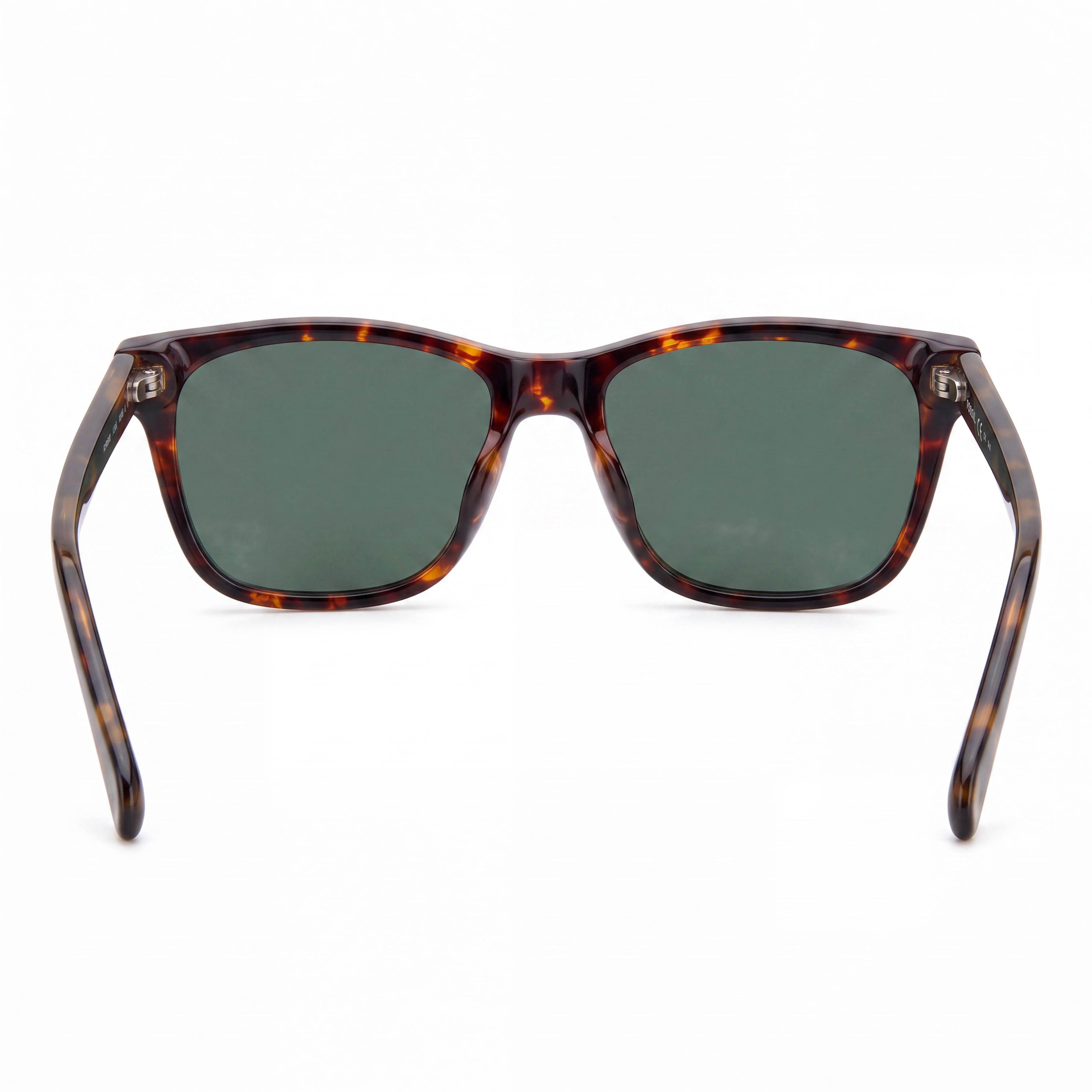 Gafas de sol Fossil rectangulares de plástico para hombre, color carey oscuro con protección UV, 54 mm, Photo 3