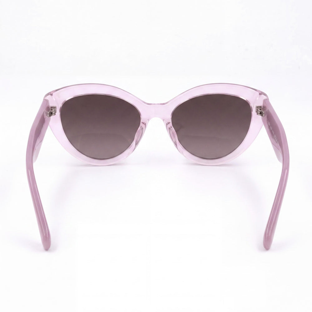 Gafas de sol Kate Spade New York Seasonal para mujer, montura de acetato violeta y marrón, lentes marrones con protección UV de 55 mm